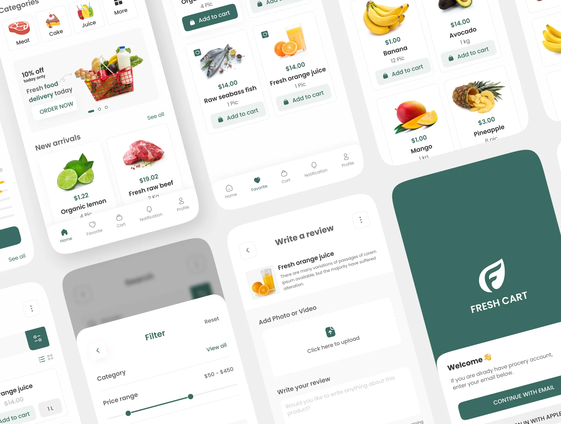 Fresh Cart-Grocery Mobile App UI Kit 8