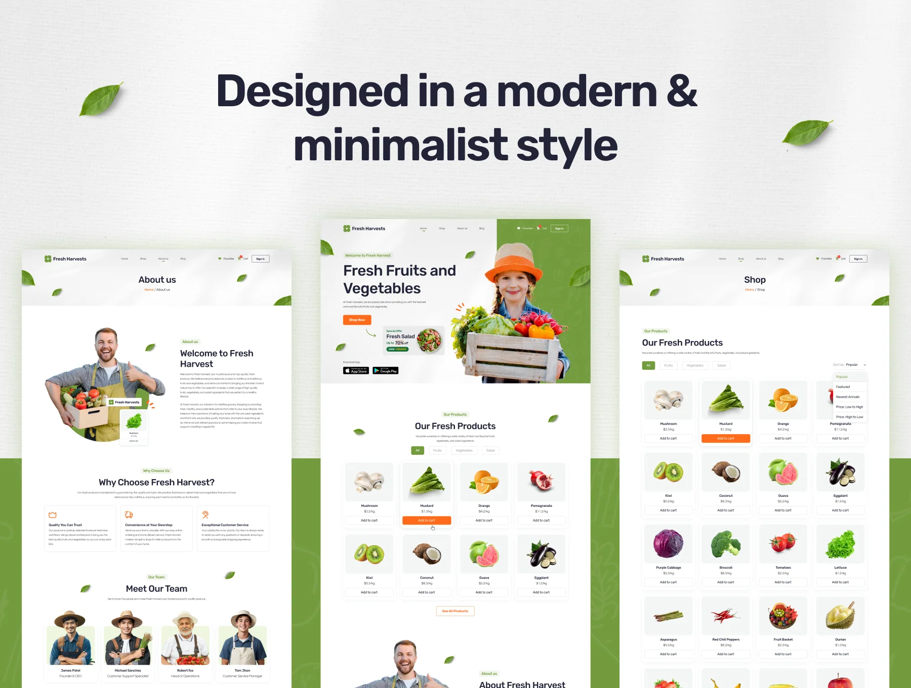 Fresh Harvest - Grocery E-Commerce Web UI Kit 3