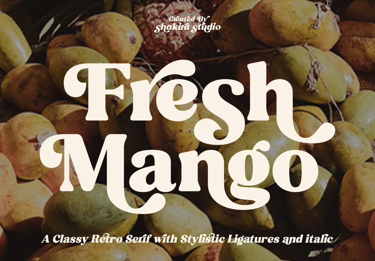 Fresh Mango - Retro Serif Font