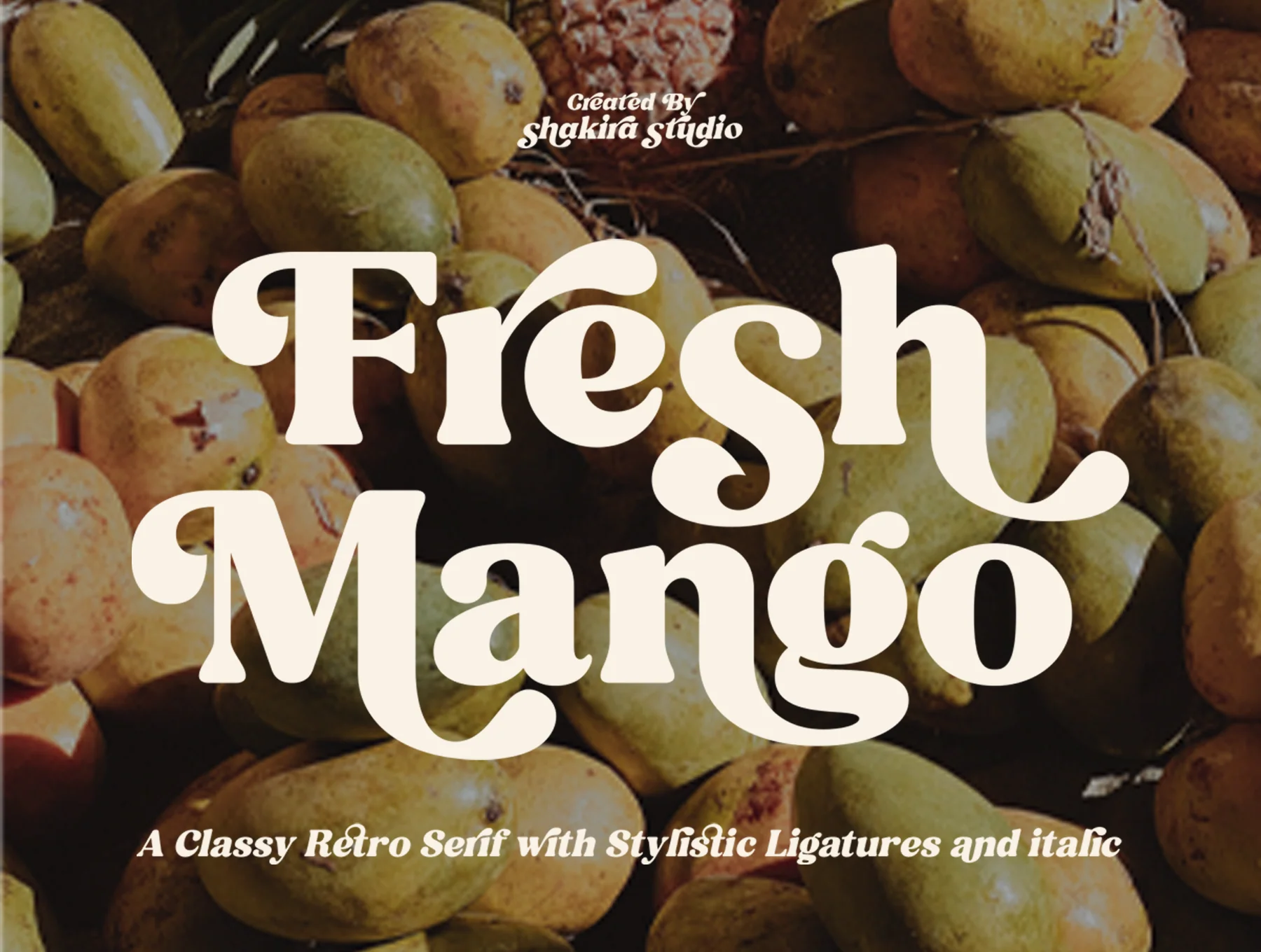 Fresh Mango - Retro Serif Font