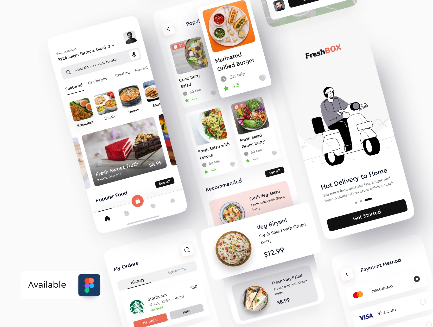 FreshBox - Premium Food Order App UI Kit 3