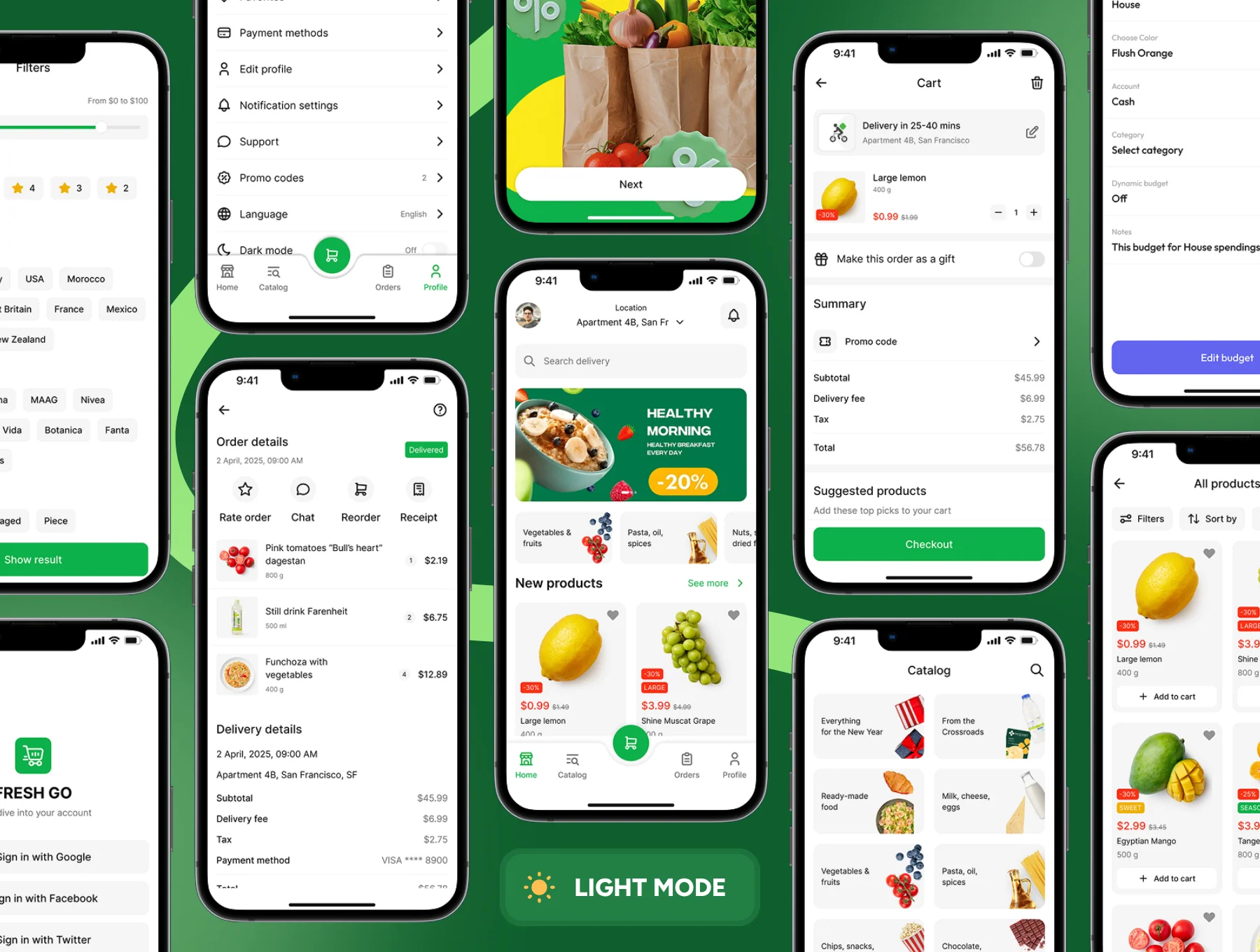 FreshGo - Grocery Store App UI Kit 6