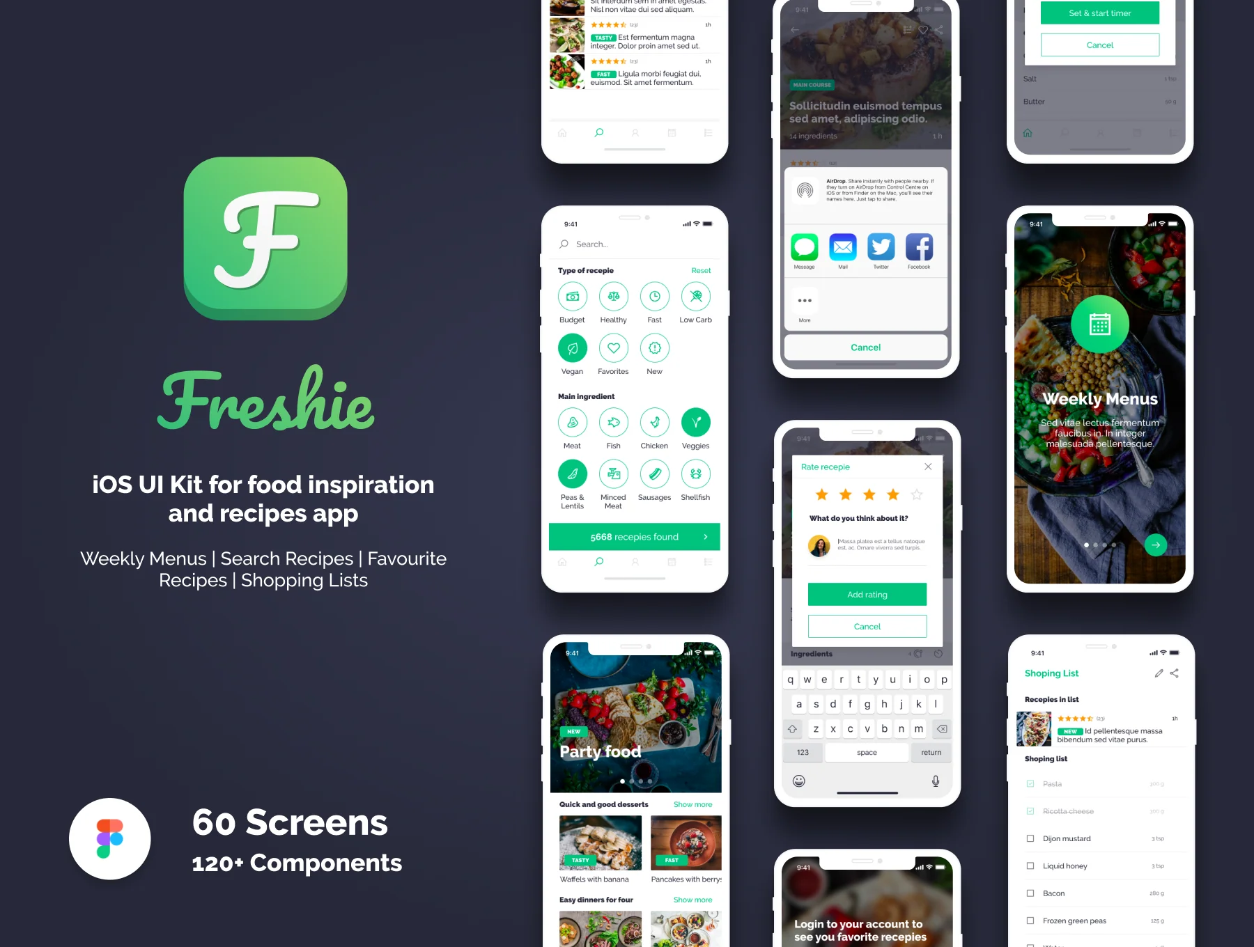 Freshie Food UI Kit