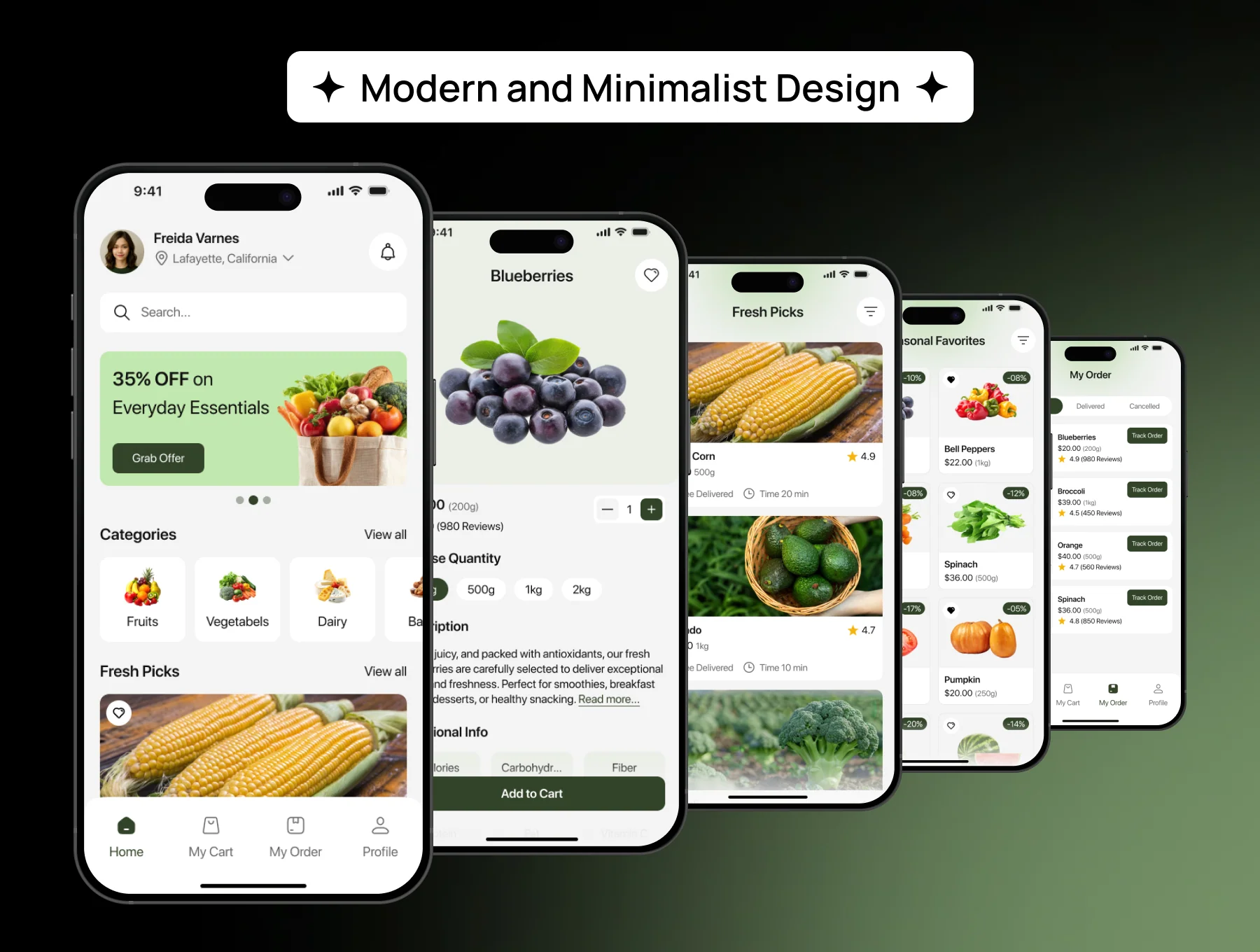 FreshMart - Grocery Delivery App UI Kit 3