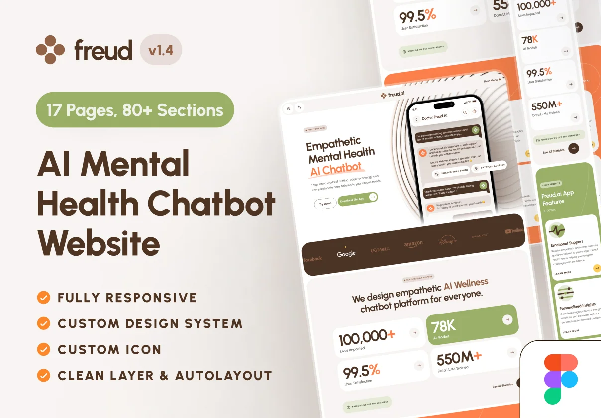 freud: AI Mental Health Companion Website