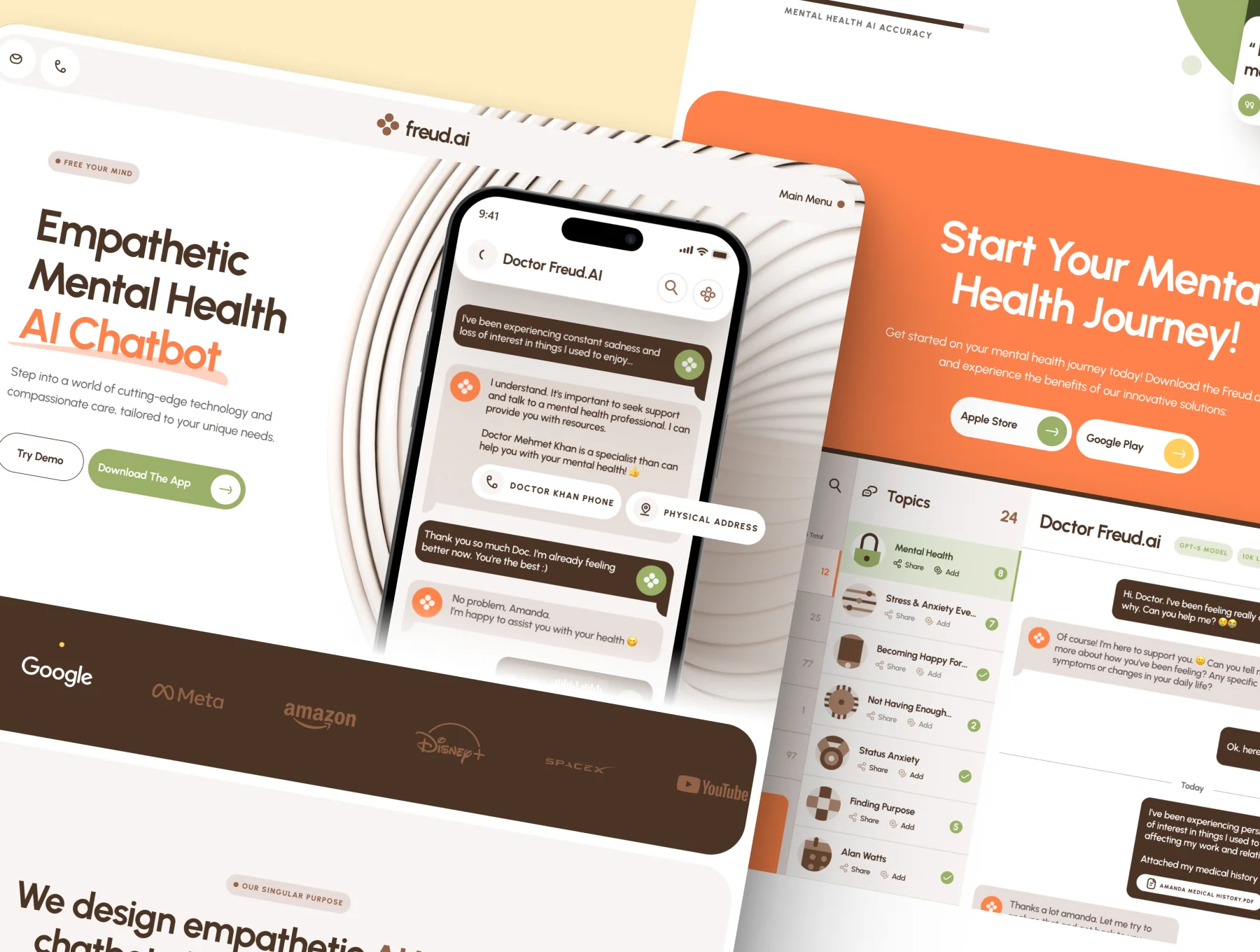 freud: AI Mental Health Companion Website 6