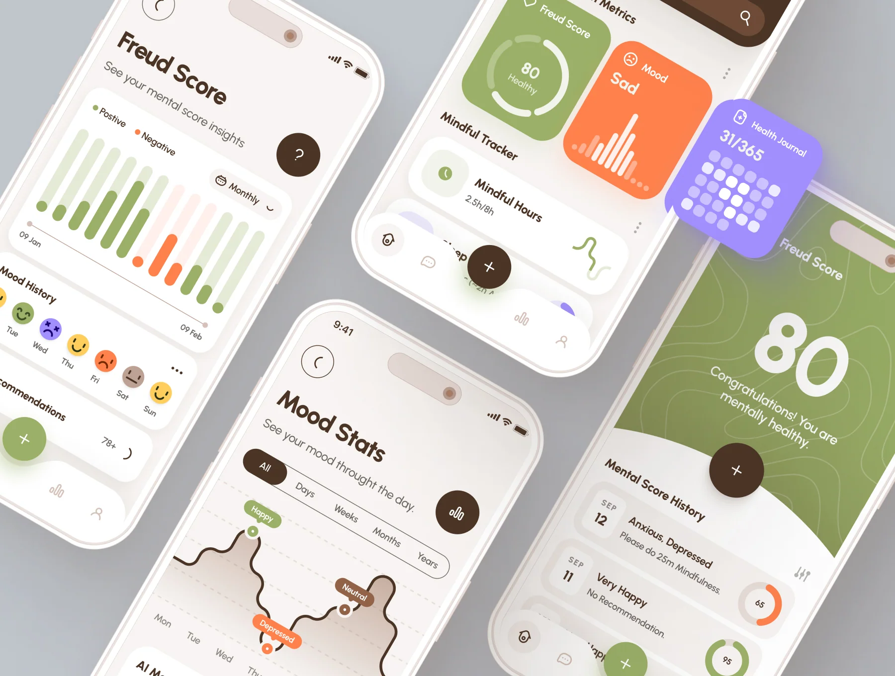 freud UI Kit: AI Mental Health App 3