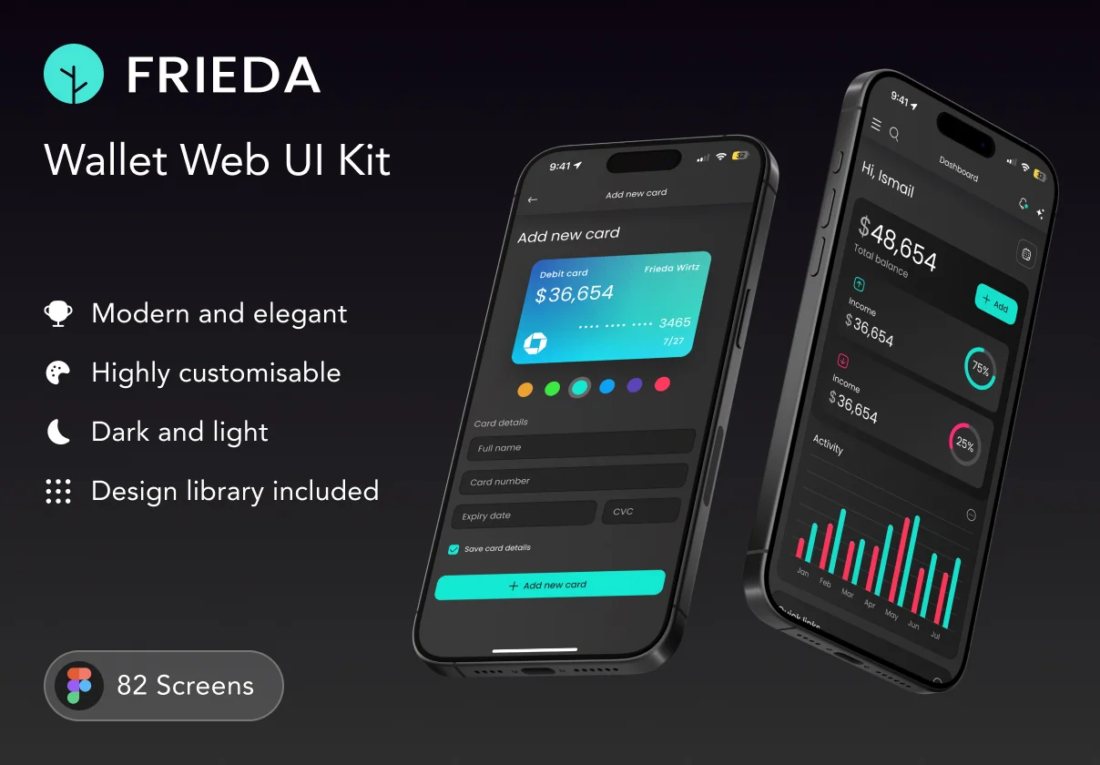 Frieda - Wallet App UI Kit