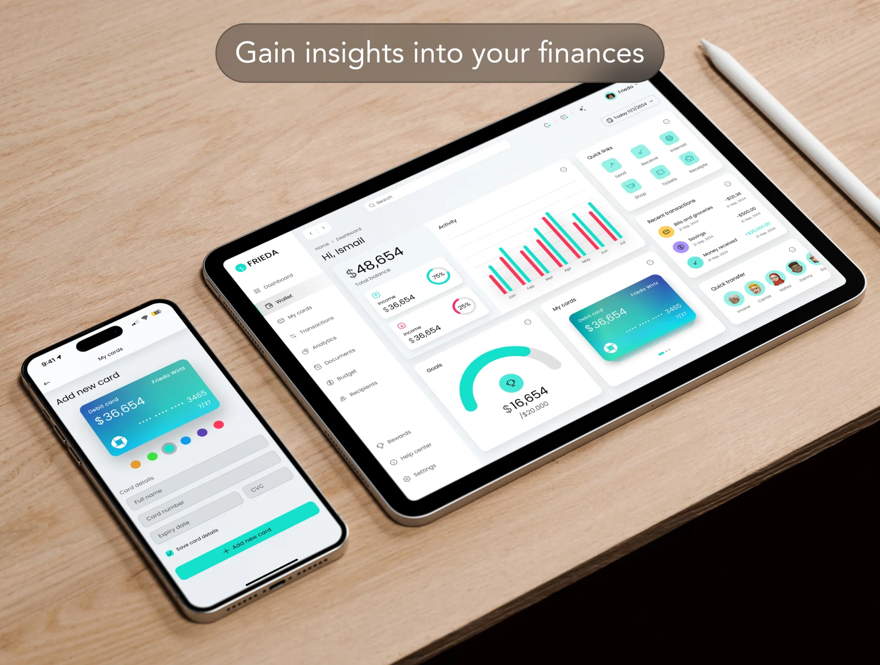 Frieda - Wallet App UI Kit 7