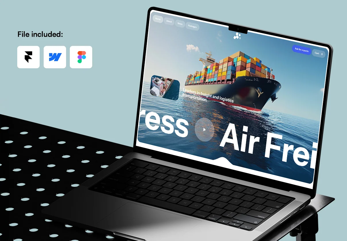 Frieght - Webflow and Framer Template