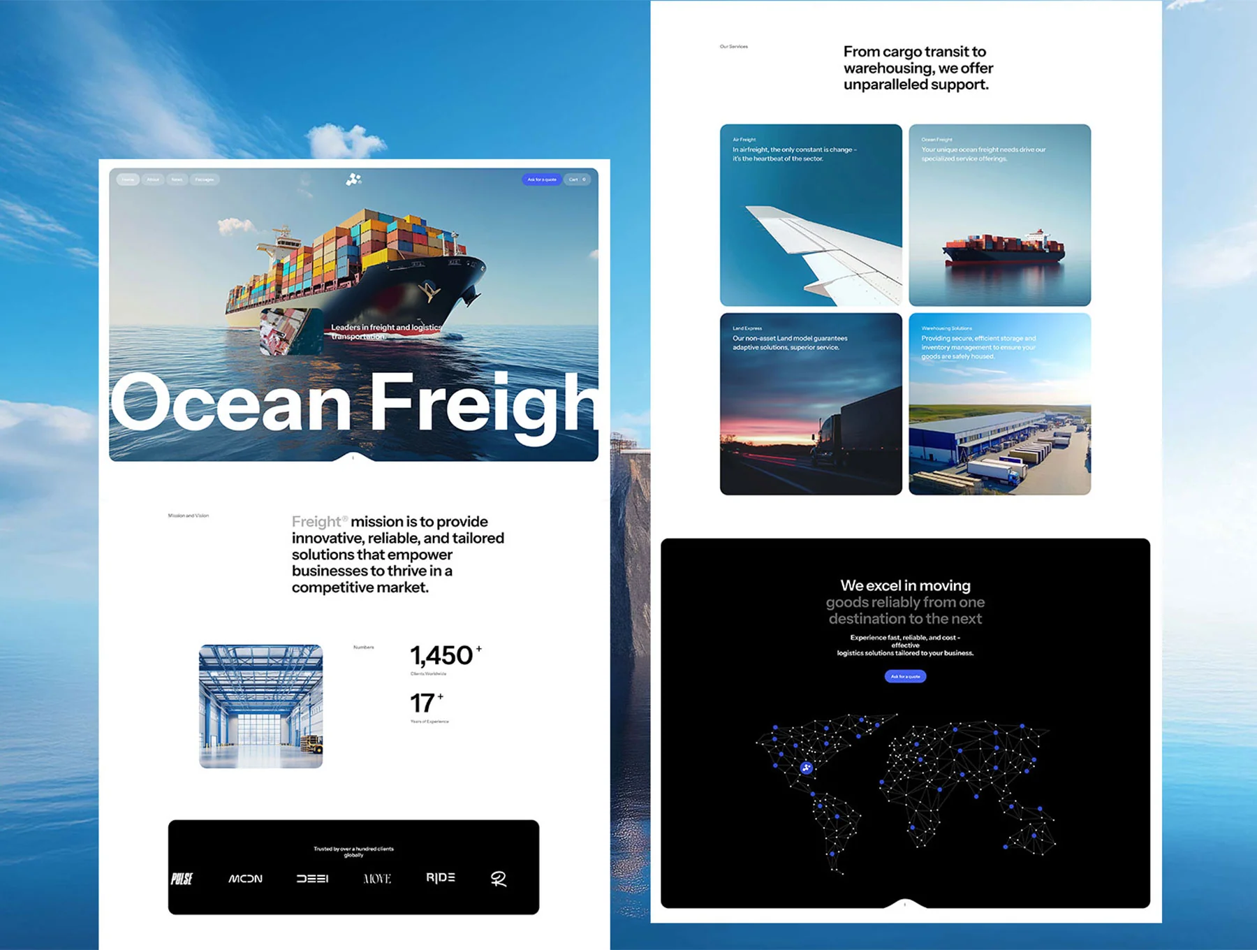 Frieght - Webflow and Framer Template 3