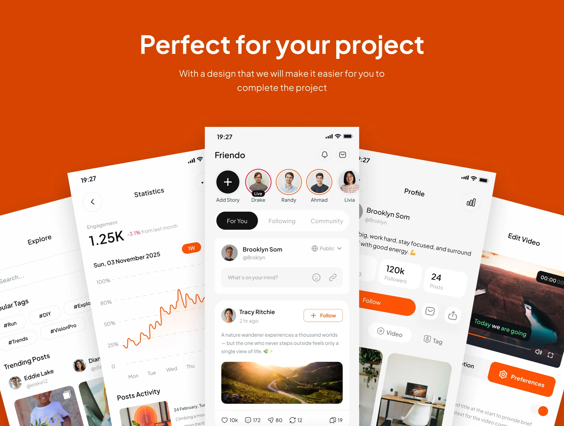 Friendo - Social Media App UI Kits 4