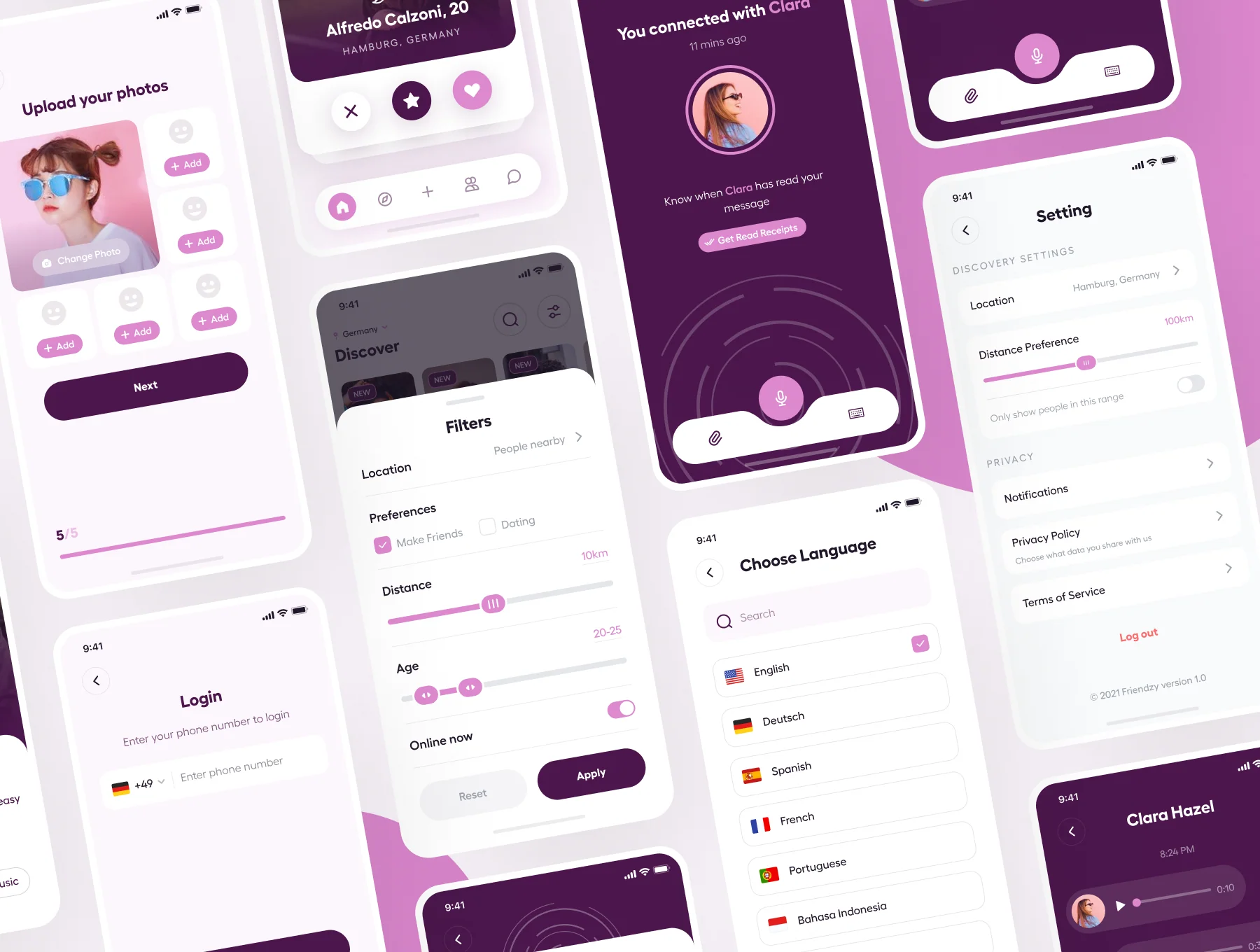 Friendzy - Dating App UI Kit 6