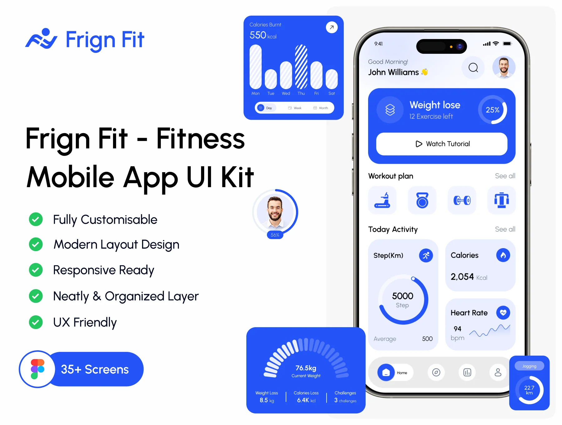 Frign Fit - Fitness App UI Kit
