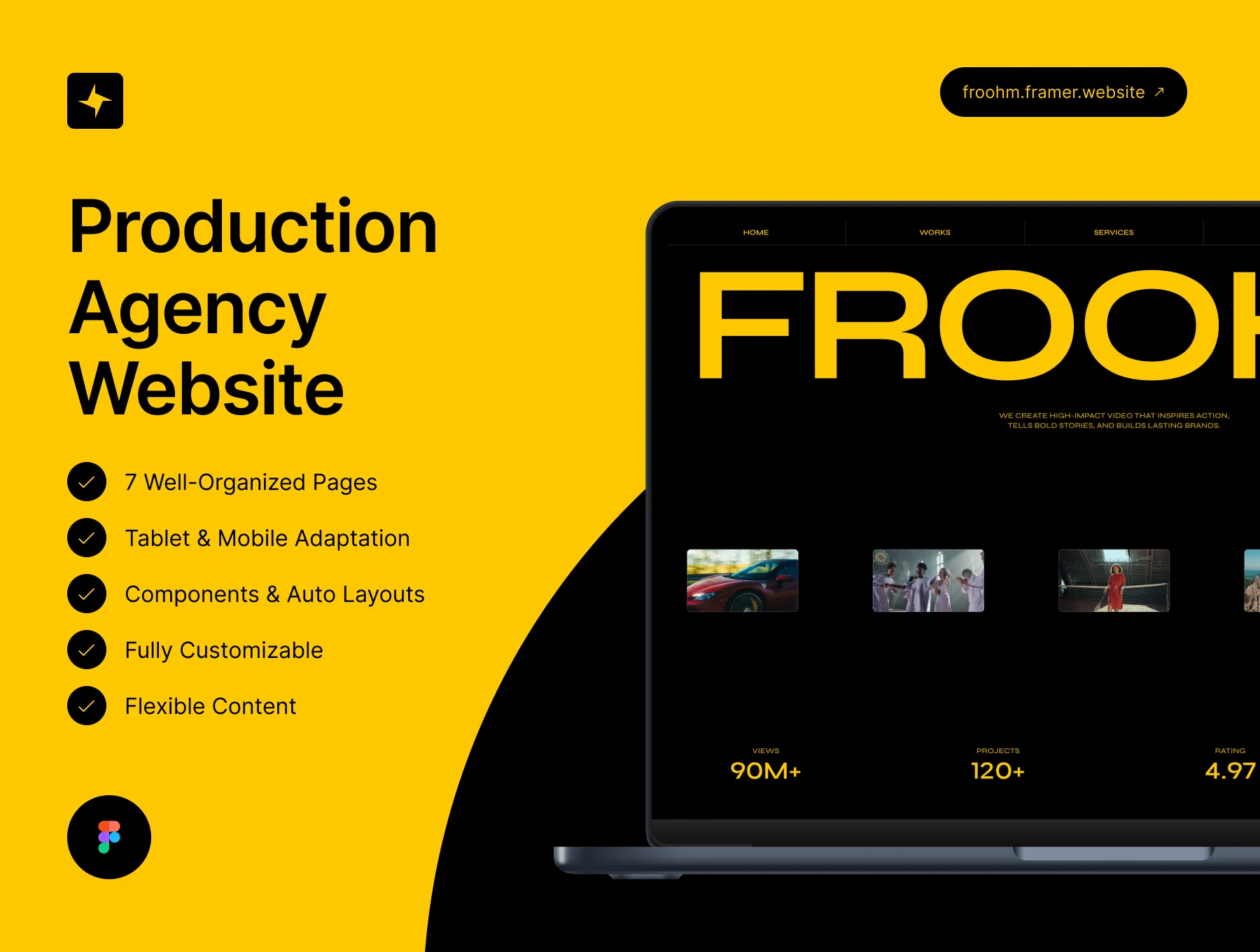 FROOHM – Production Agency Website