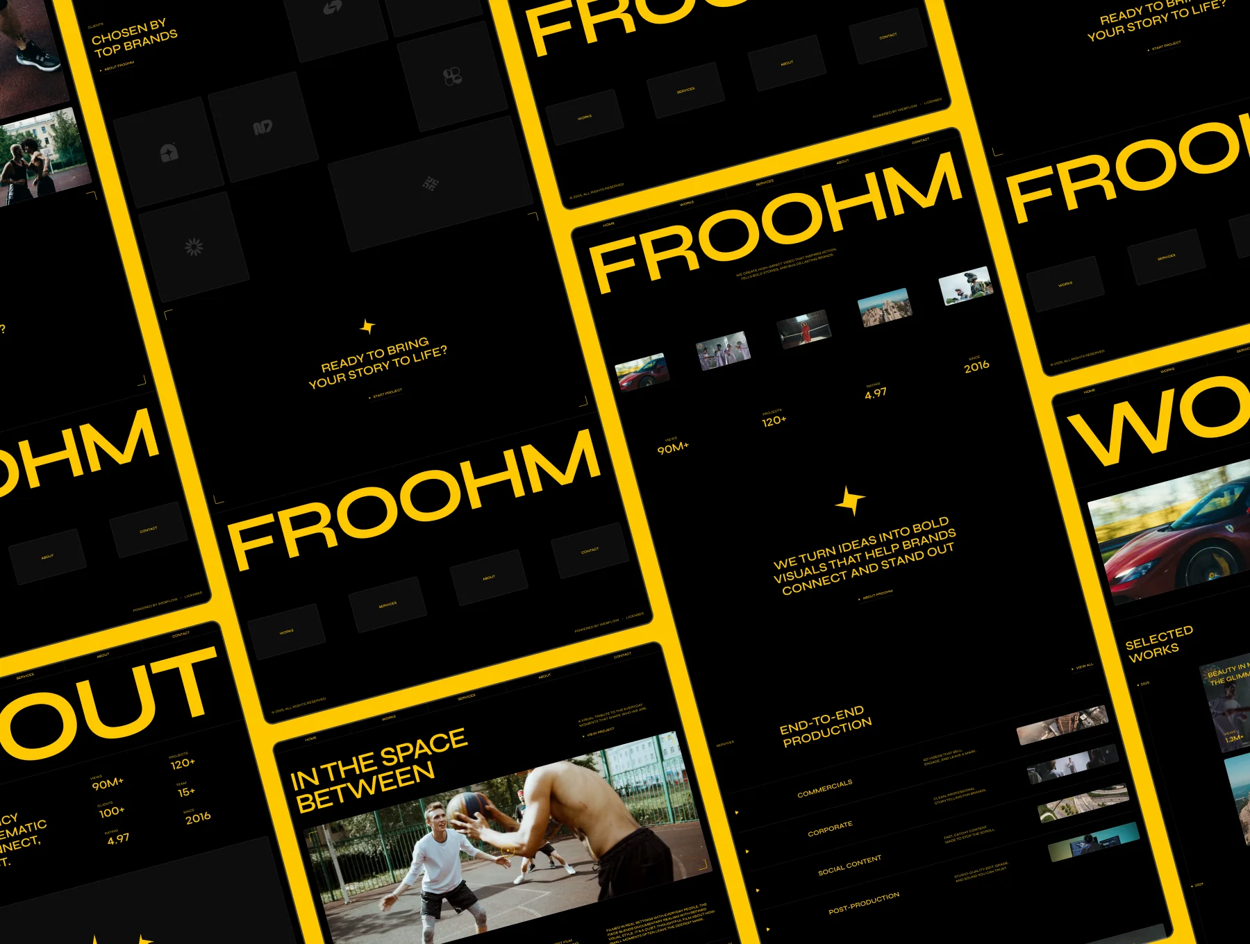 FROOHM – Production Agency Website 5