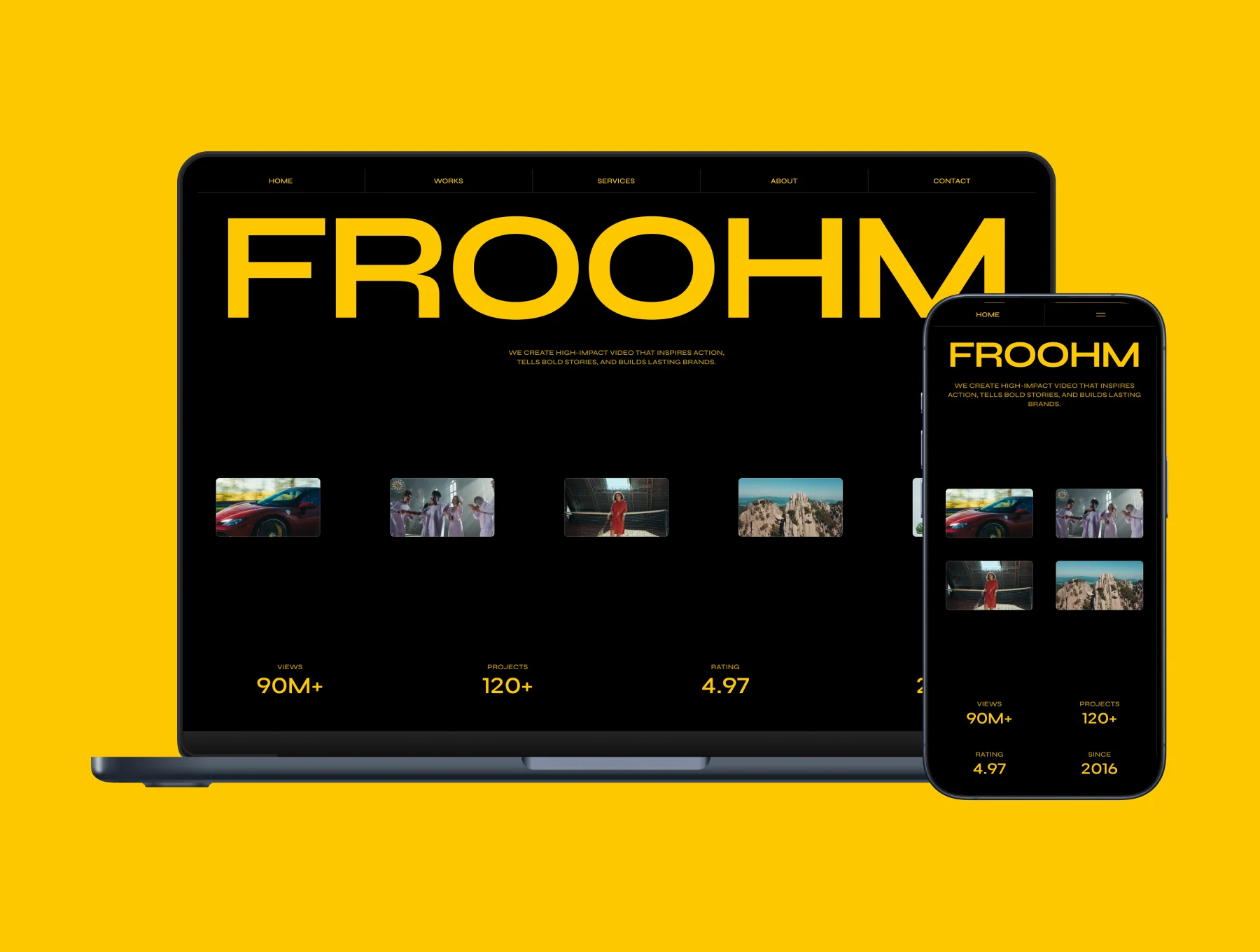 FROOHM – Production Agency Website 6