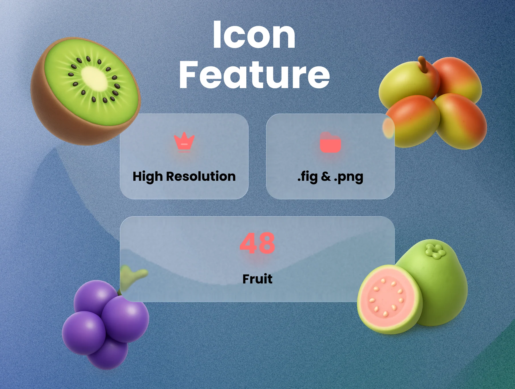 Fruit 3D Icon Illustrations 2