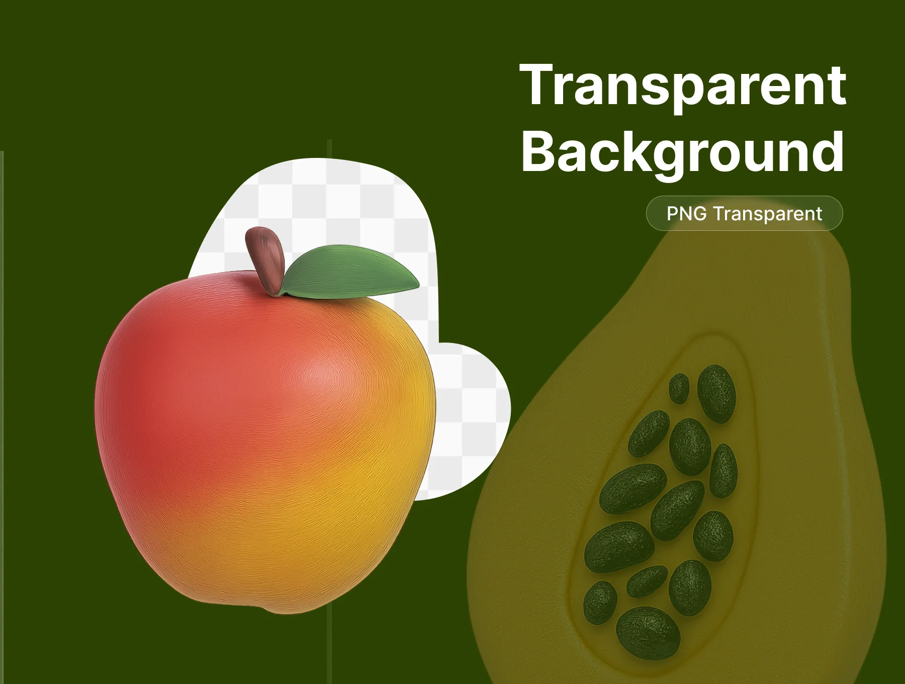 Fruit 3D Icons Pack 4