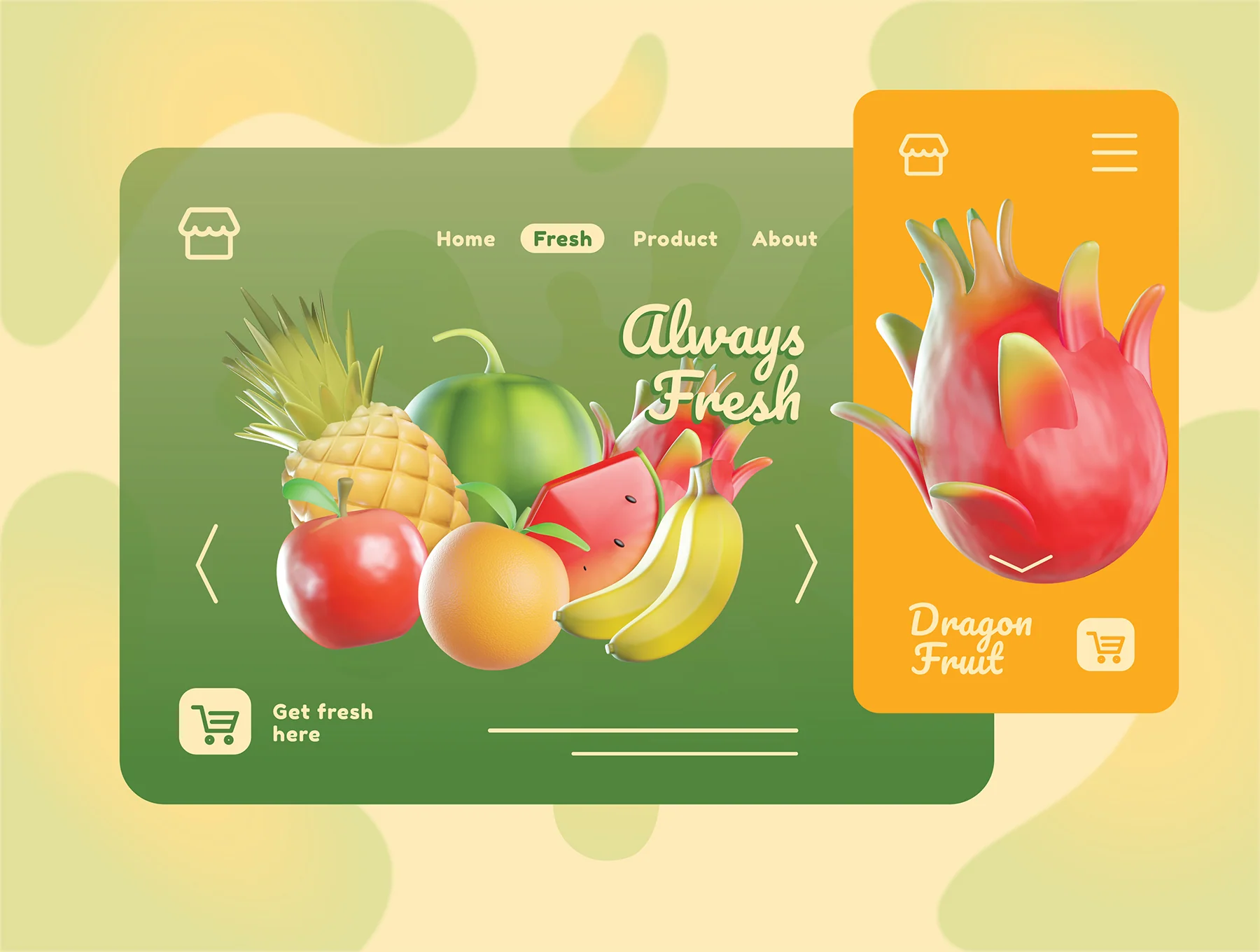 Fruit 3D Icons 5