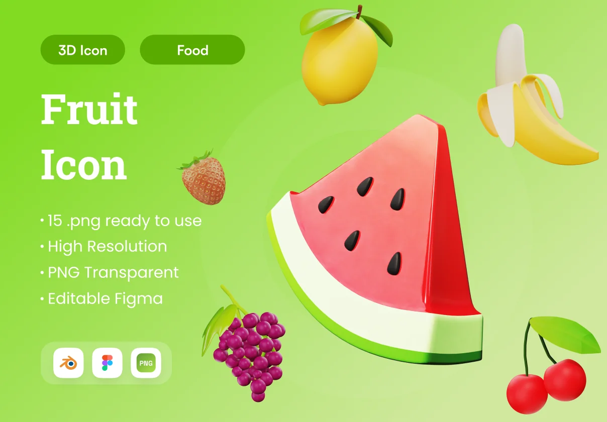 Fruit 3D Illustration