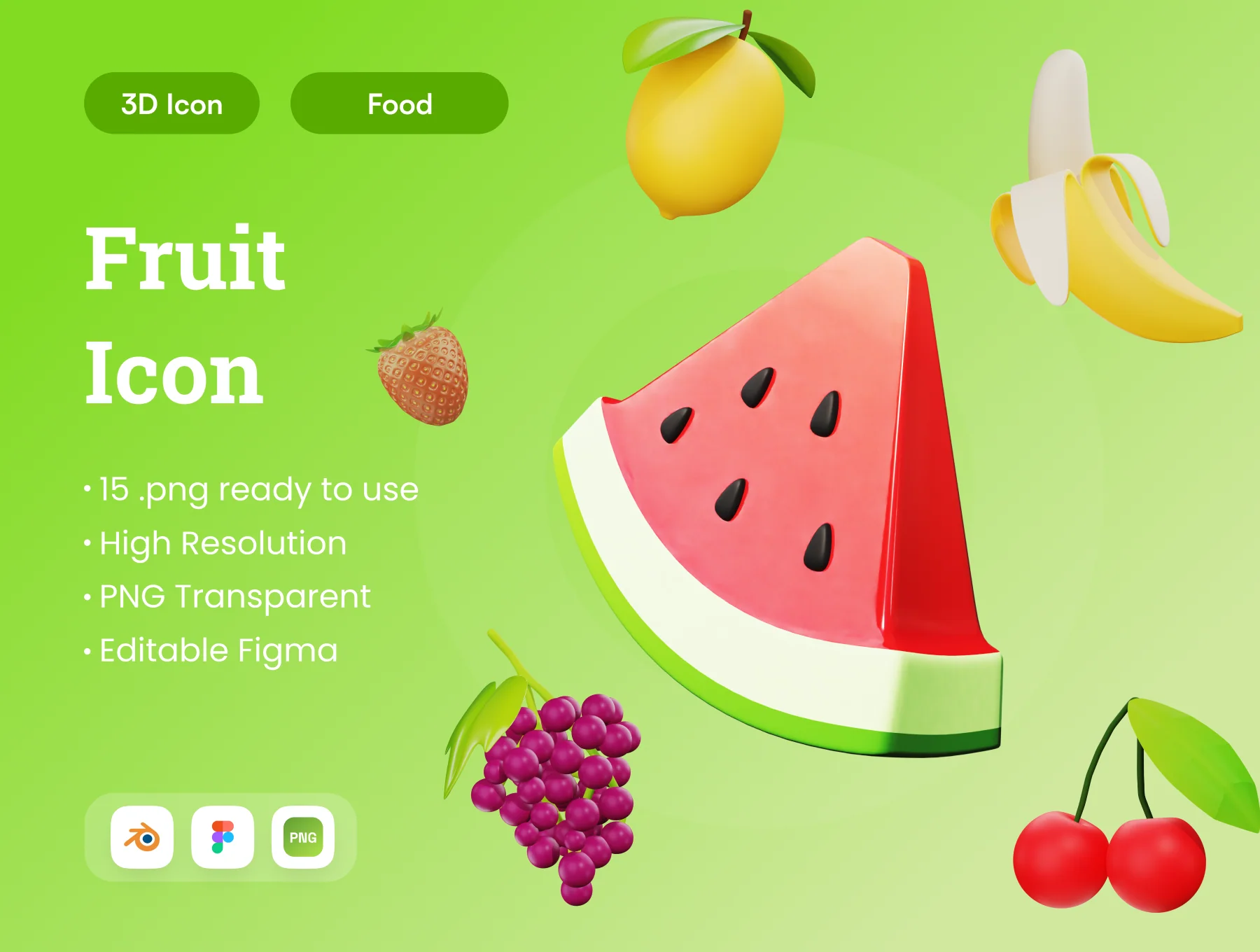 Fruit 3D Illustration
