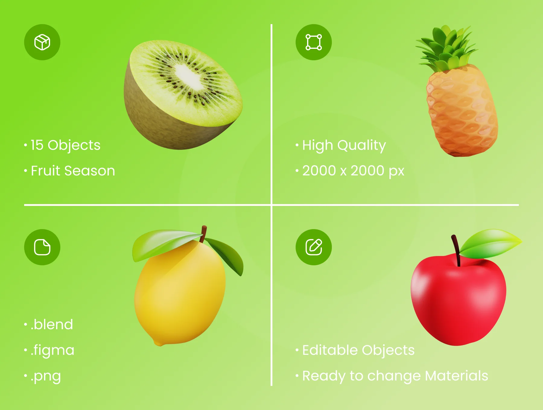 Fruit 3D Illustration 2
