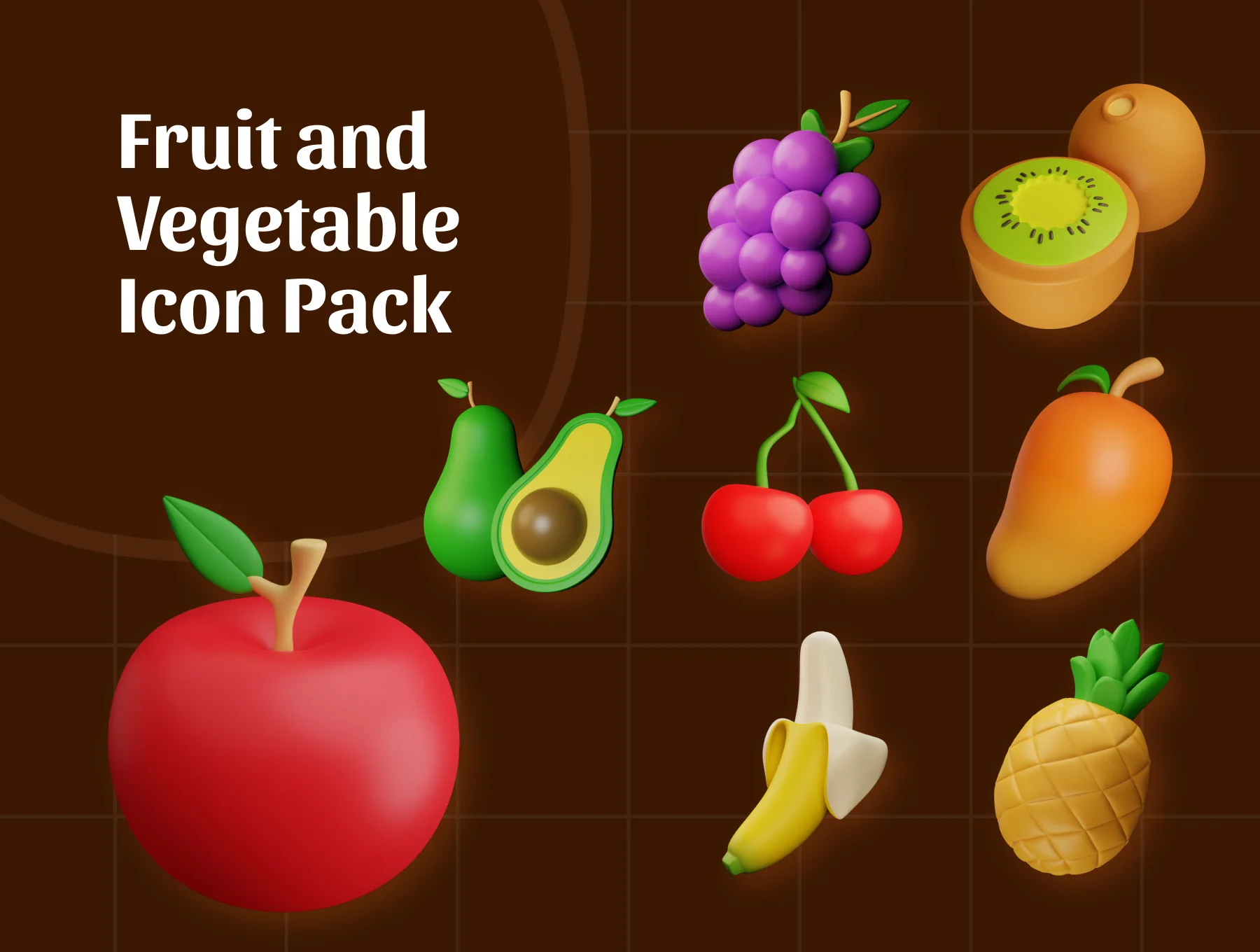 Fruit and Vegetable 3D Icon 7