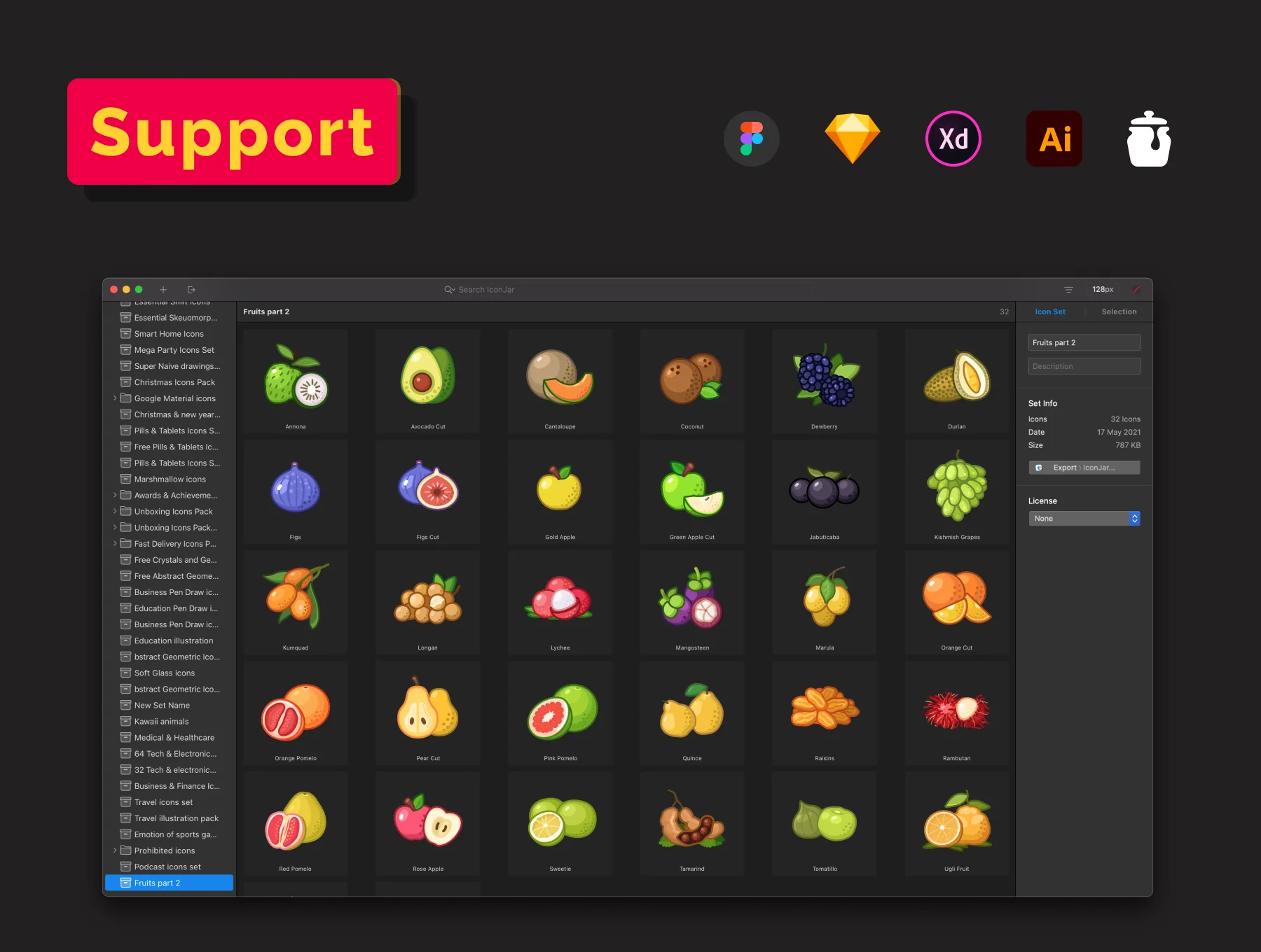 Fruit icons set - part II 4