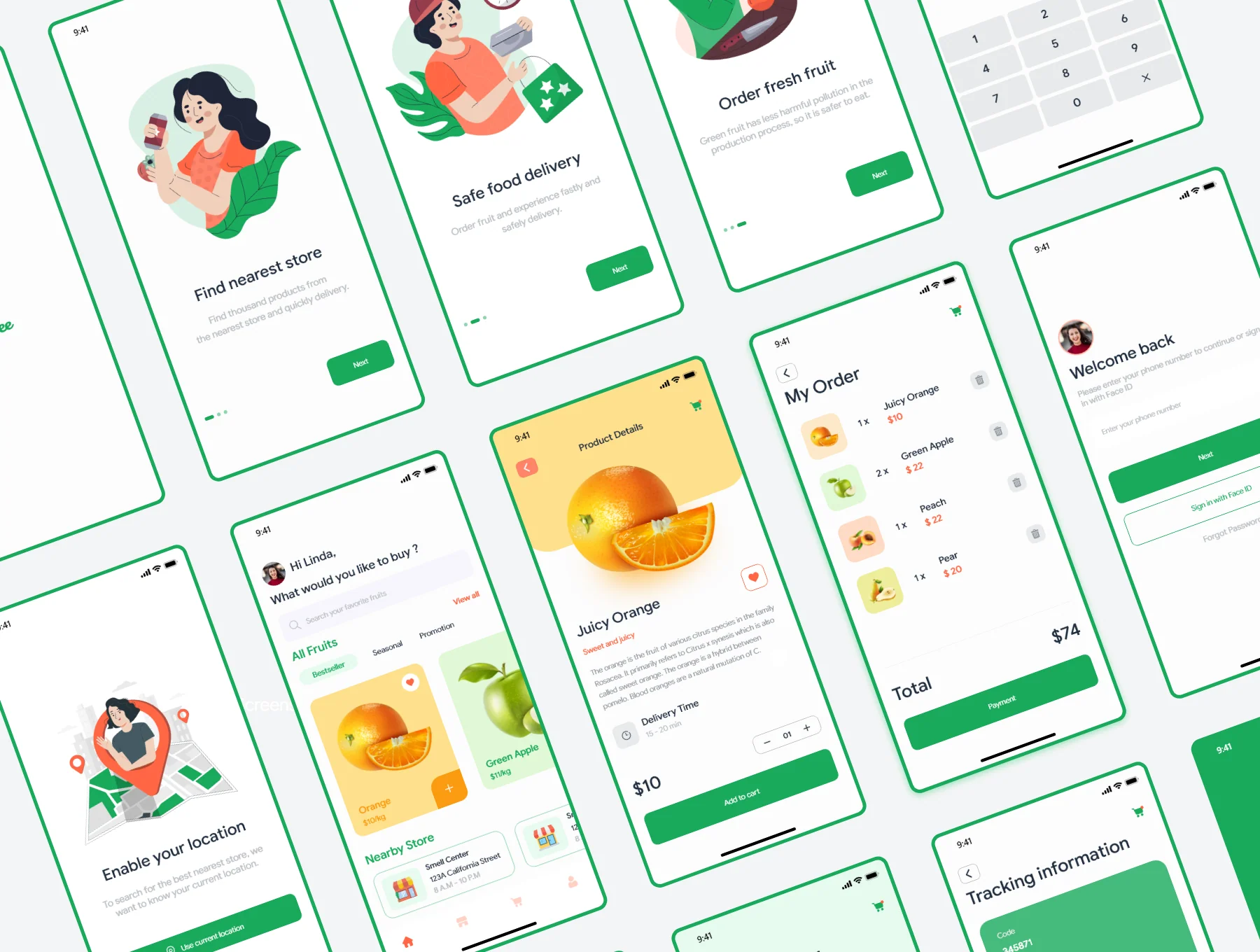 Fruitee - Fresh Fruit Shopping App UI Kit 2