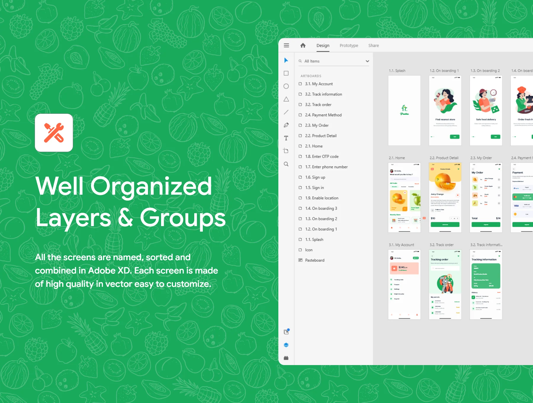 Fruitee - Fresh Fruit Shopping App UI Kit 4