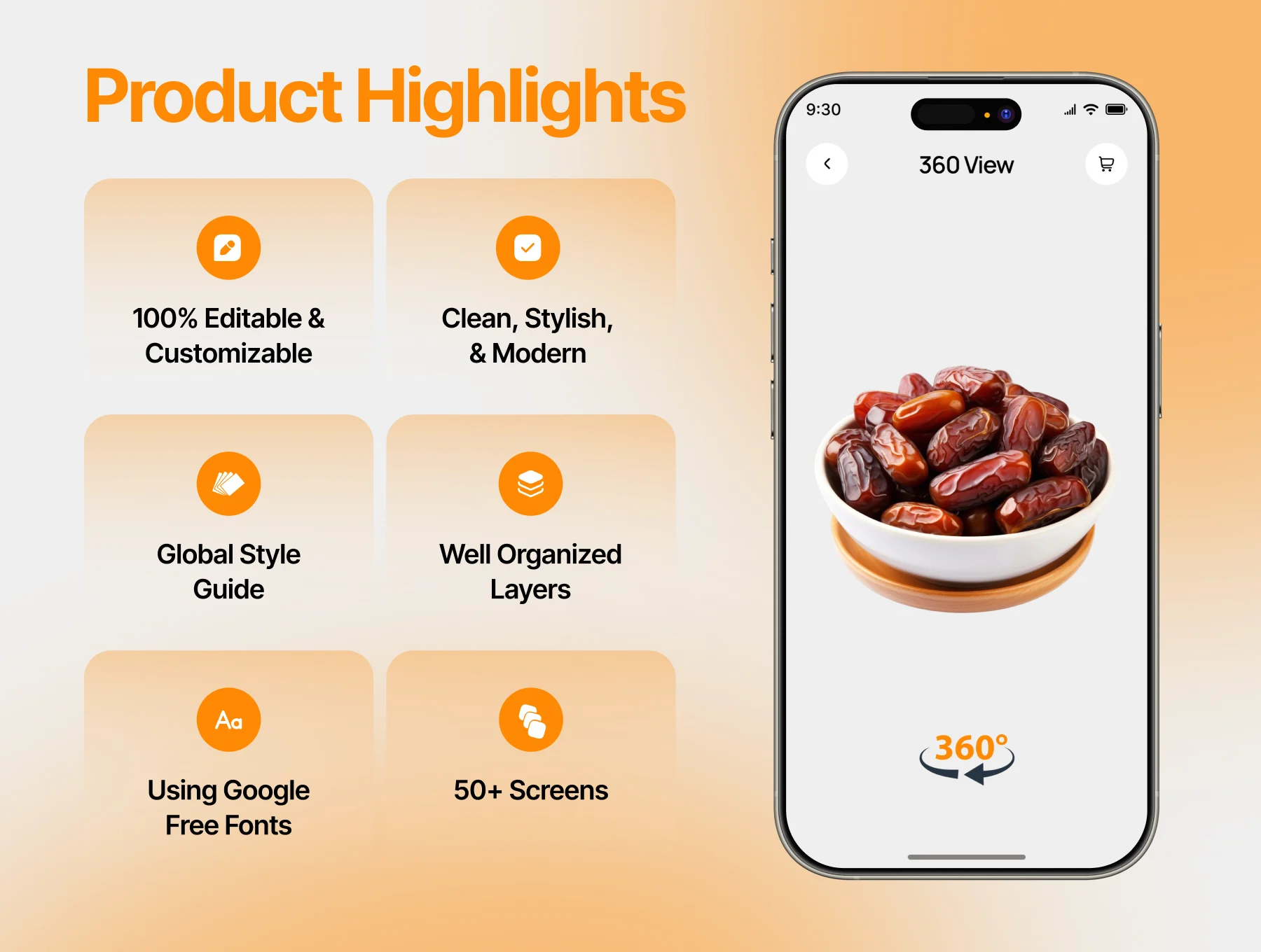 Fruitopia - Fresh Fruit Delivery App UI Kit 2