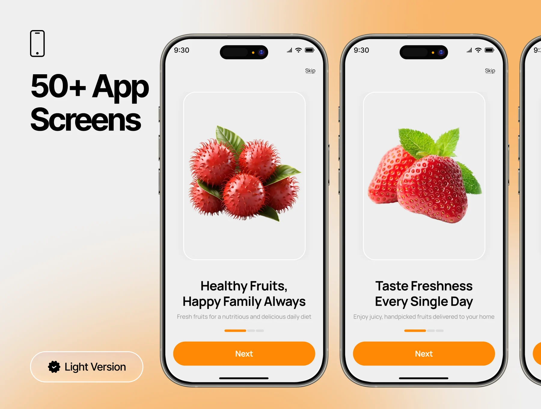 Fruitopia - Fresh Fruit Delivery App UI Kit 4