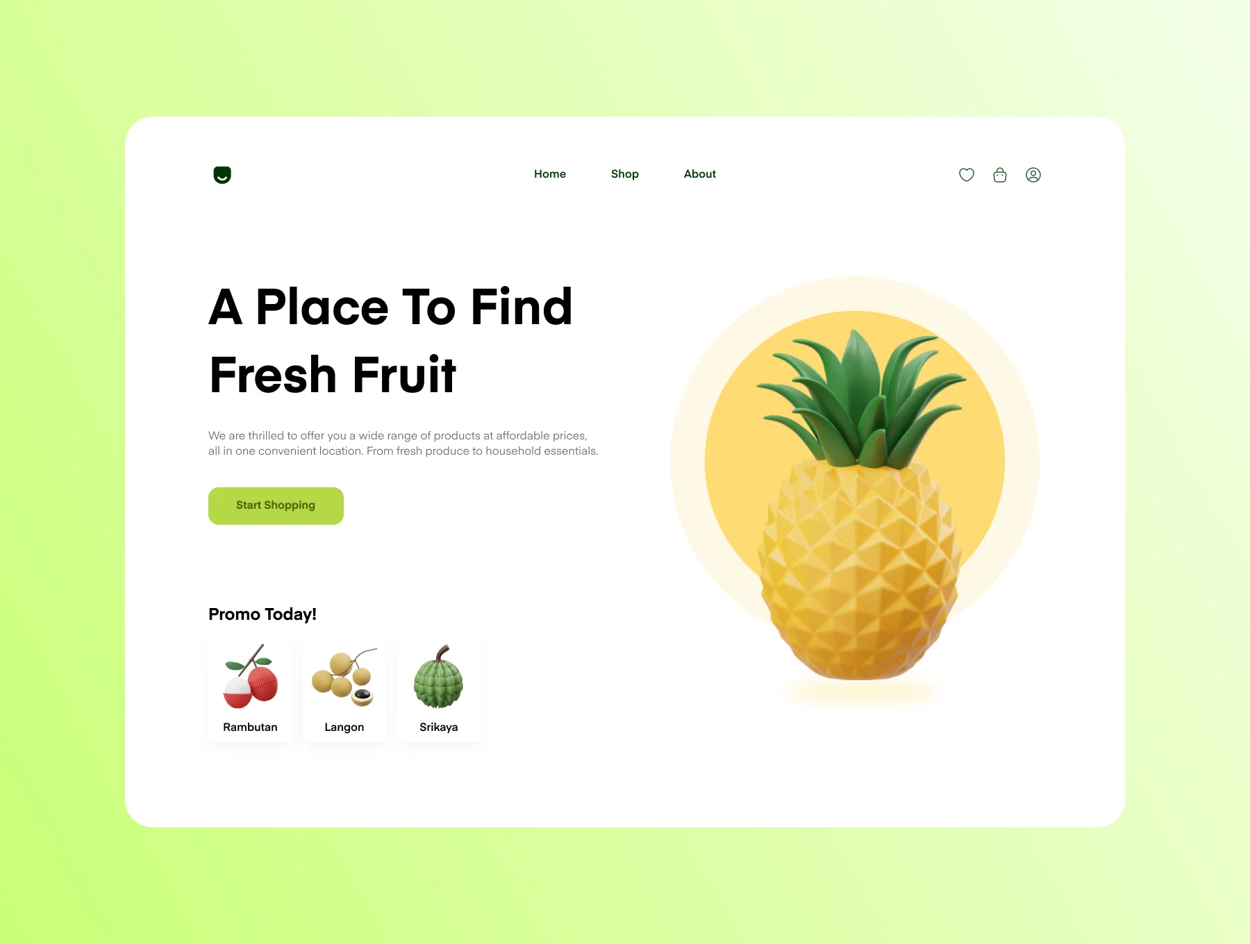 Fruits 3D Icon 6
