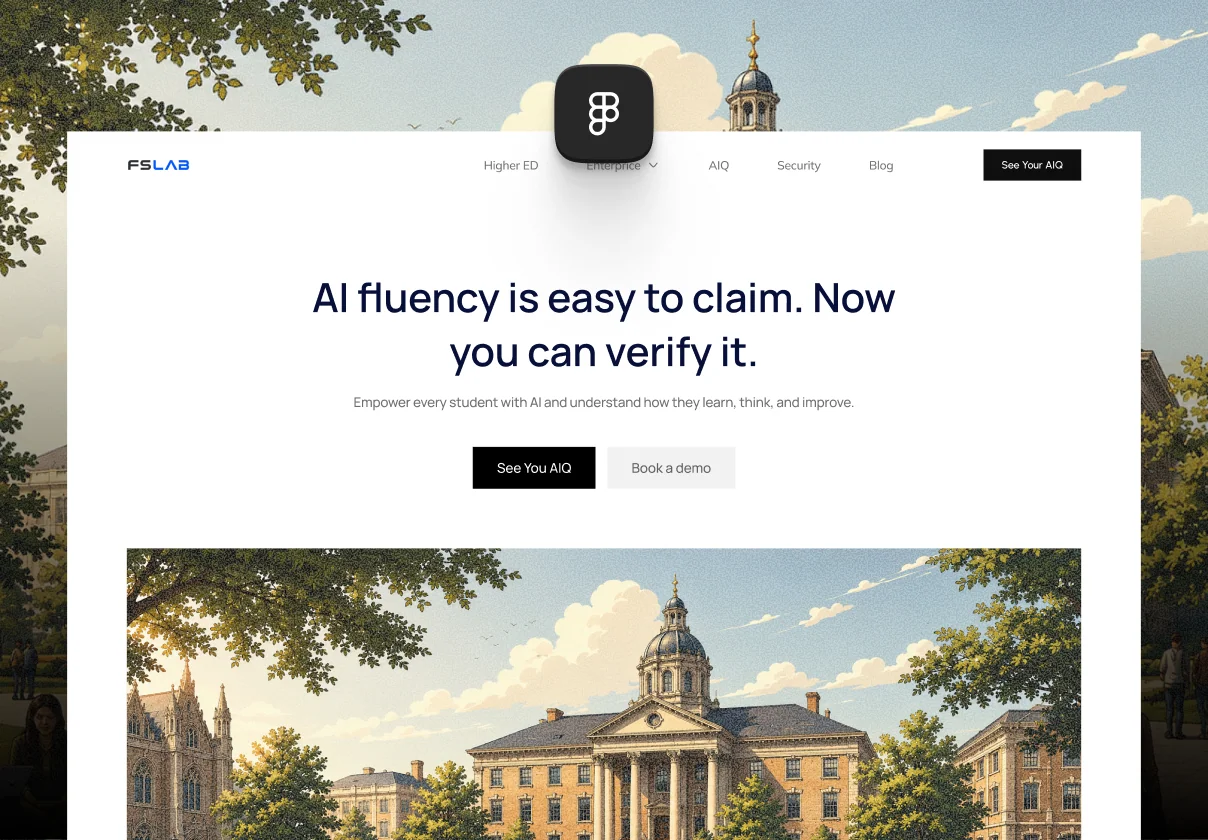 FSLAB : AI Intelligence & Governance Landing Page