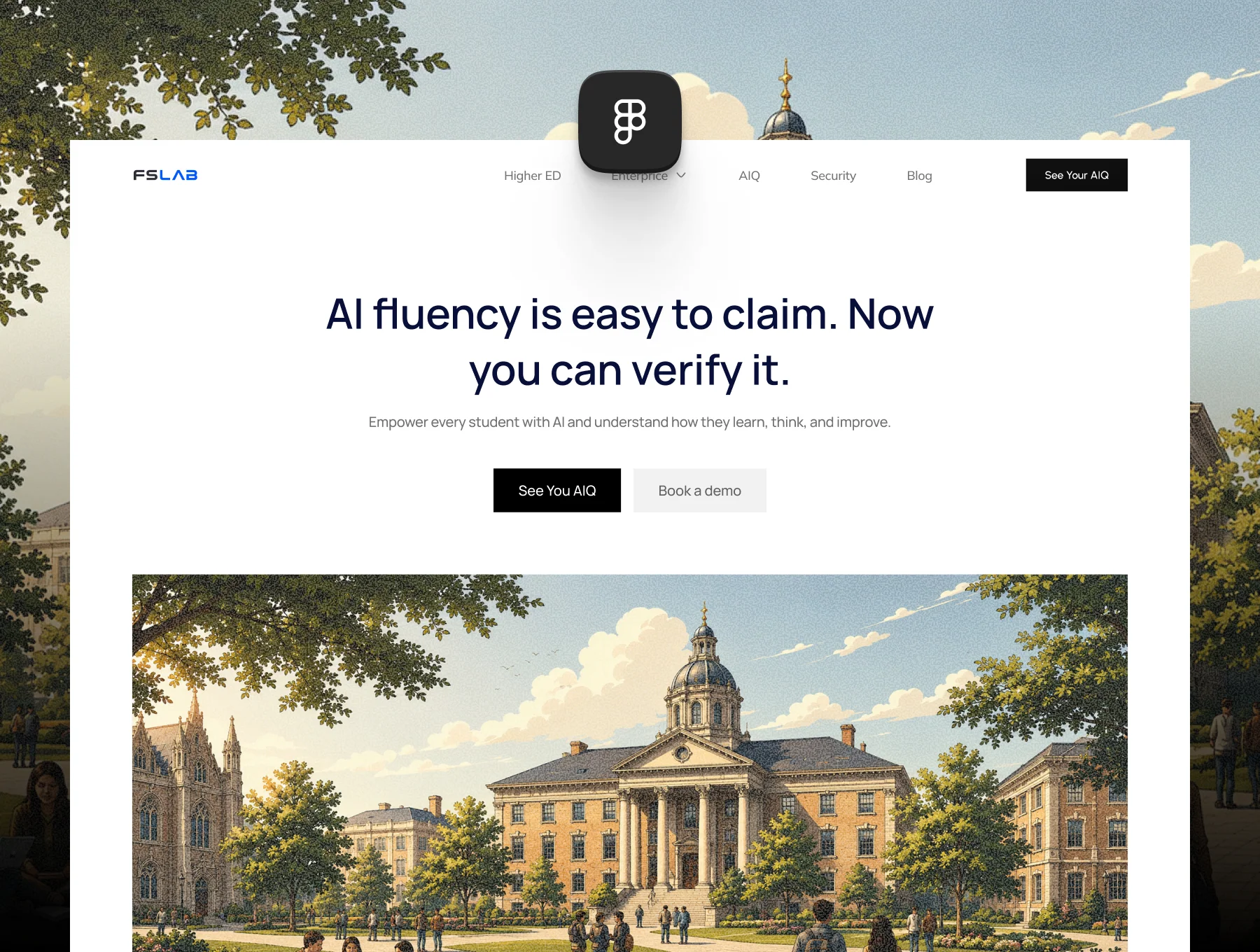 FSLAB : AI Intelligence & Governance Landing Page