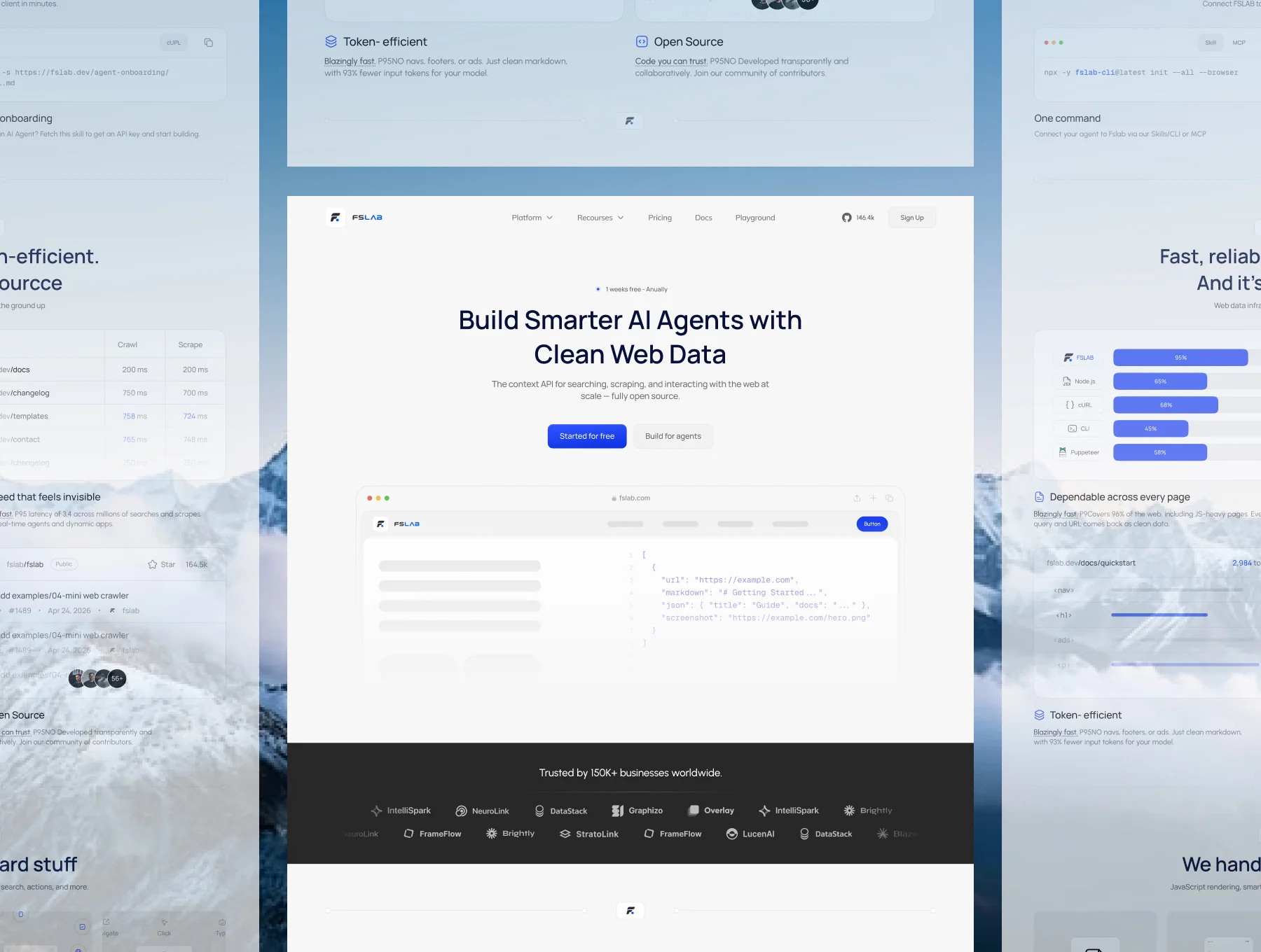 FSLAB - AI Web Intelligence Platform UI Kit 4