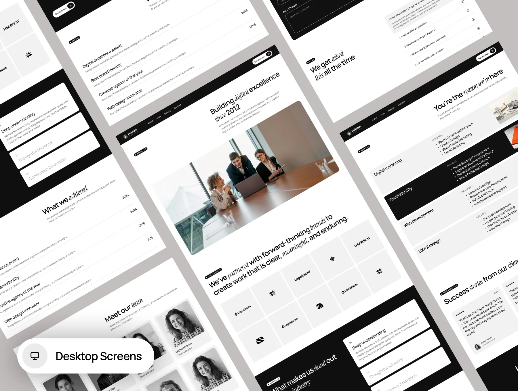 Full Cycle Agency Website Design UI Kit 2