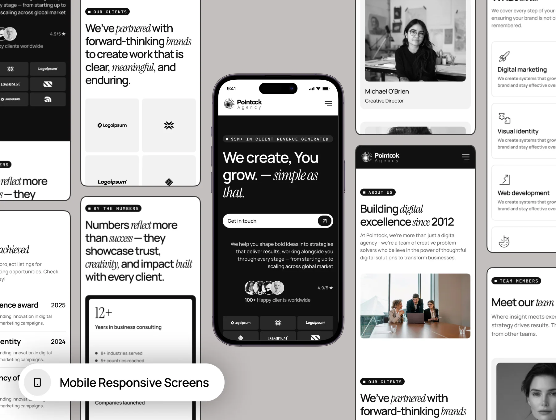 Full Cycle Agency Website Design UI Kit 3