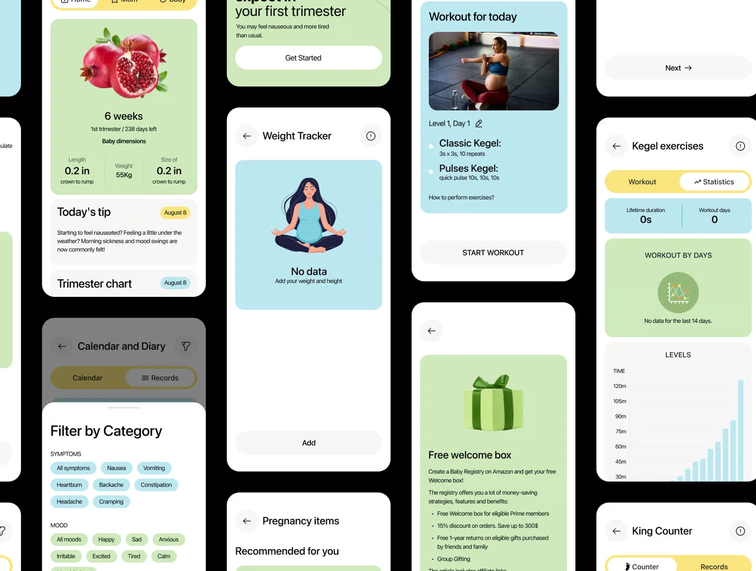 Full Pregnancy Tracker App UI Kit 3