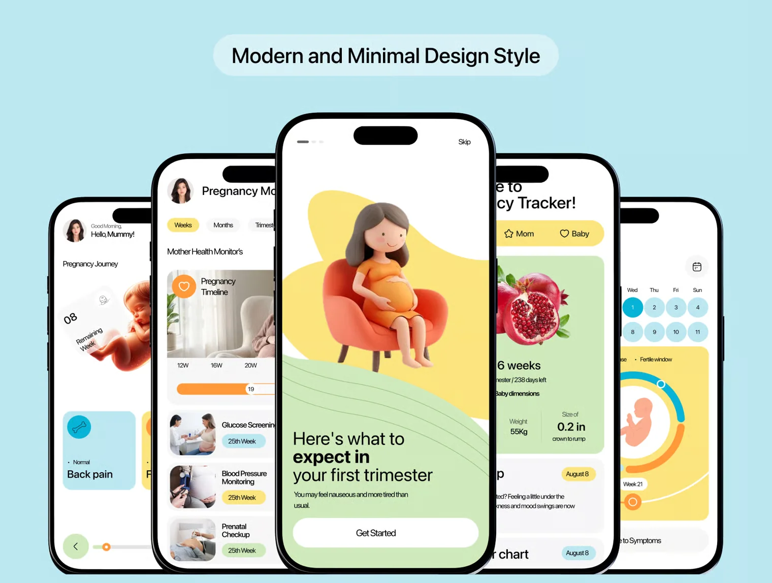 Full Pregnancy Tracker App UI Kit 5