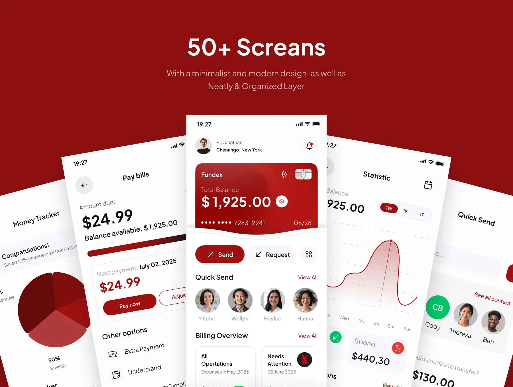 Fundex - Digital Wallet Mobile App UI Kits 4