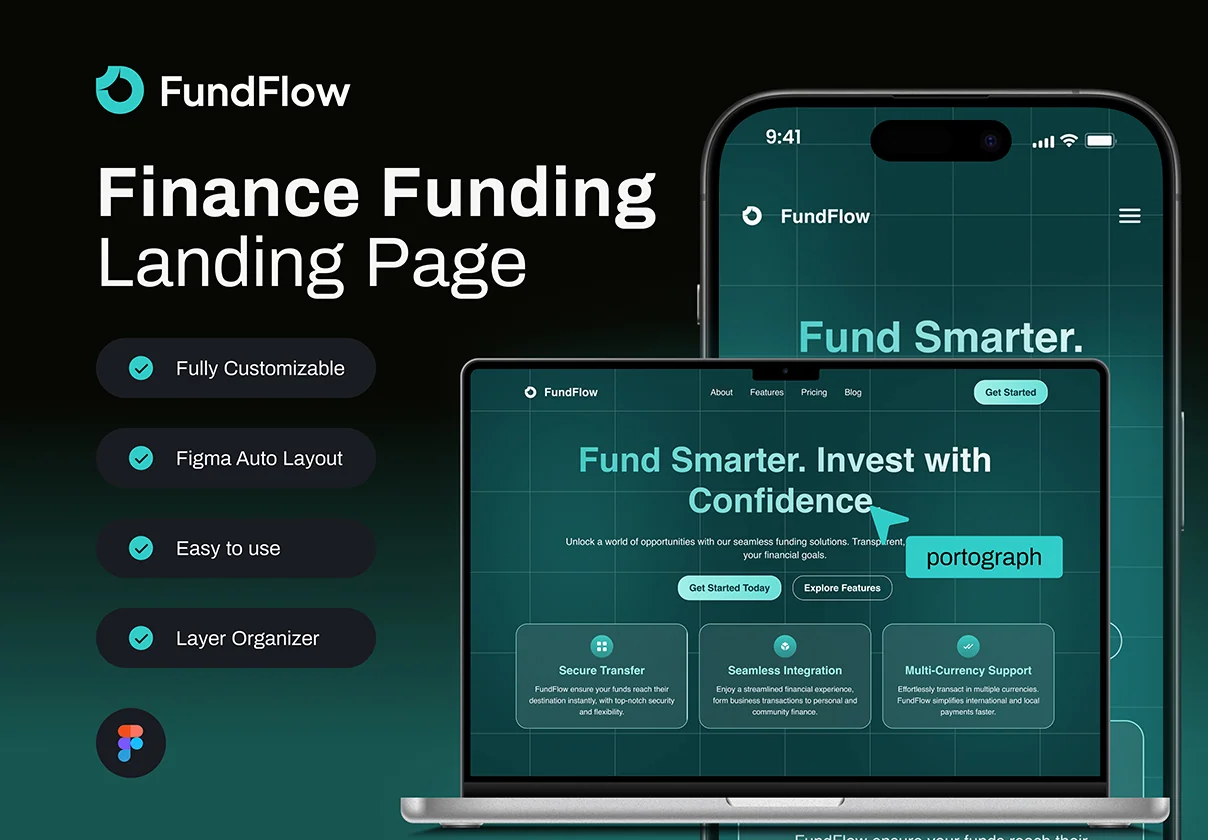 FundFlow - Finance Funding Landing Page