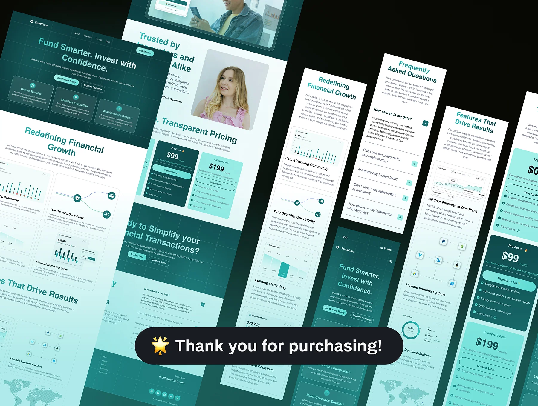FundFlow - Finance Funding Landing Page 8