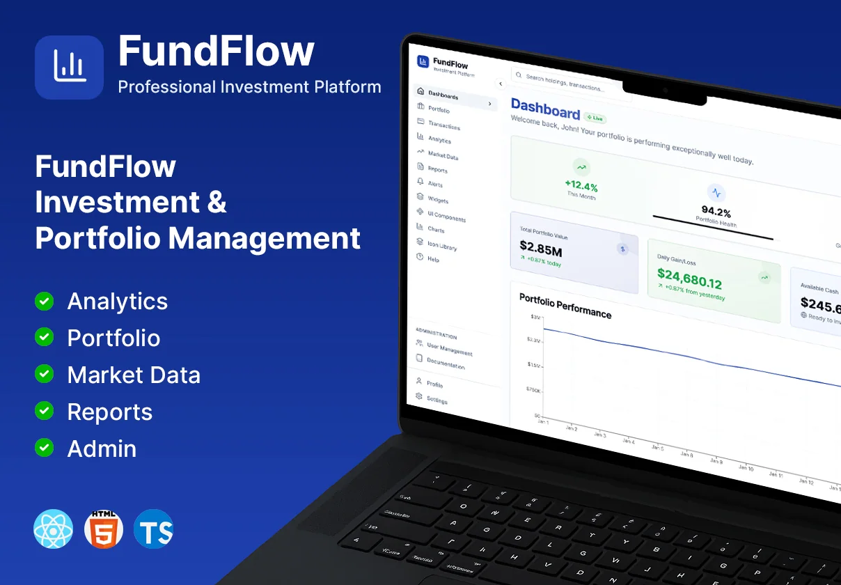 FundFlow - Investment Platform UI Kit
