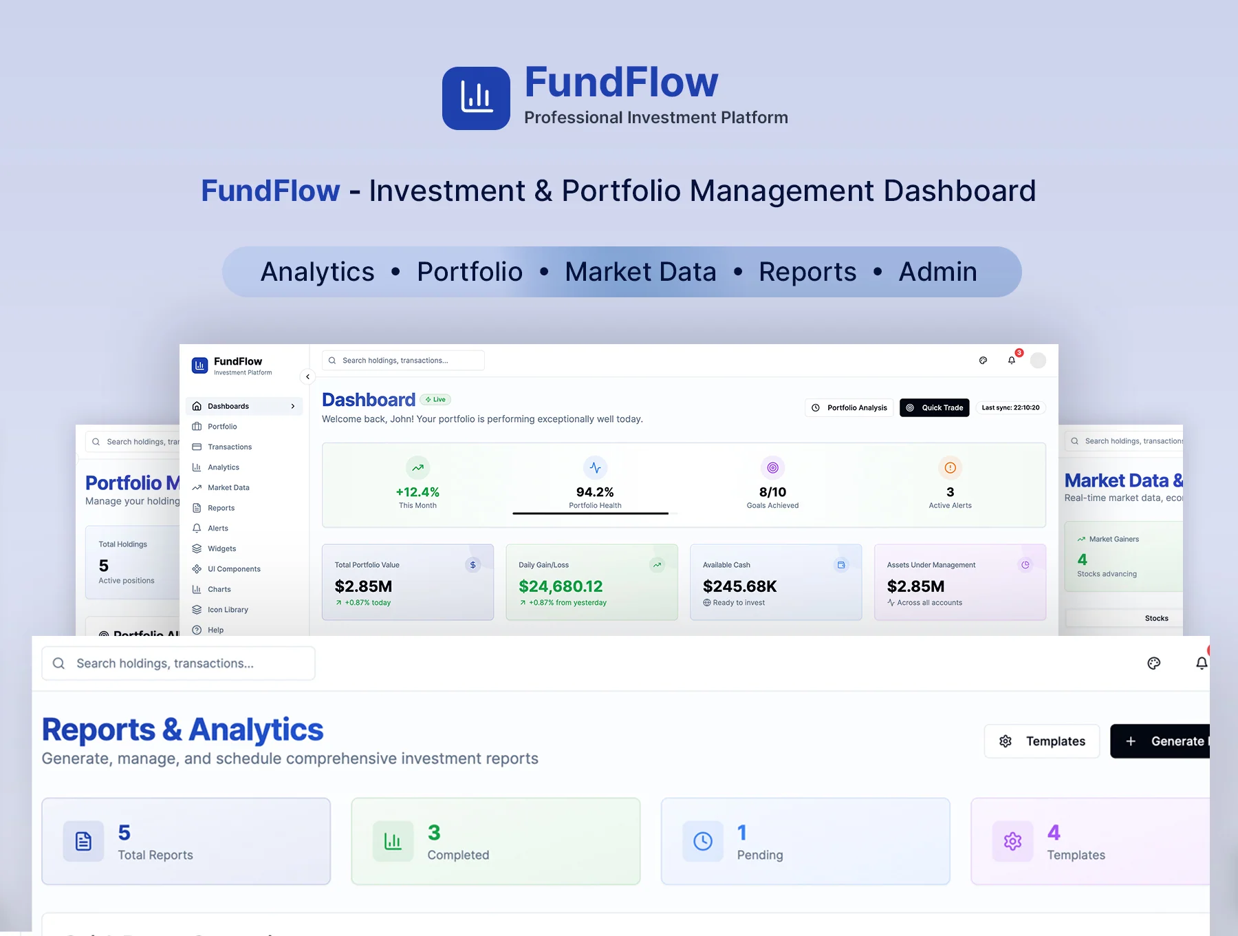 FundFlow - Investment Platform UI Kit