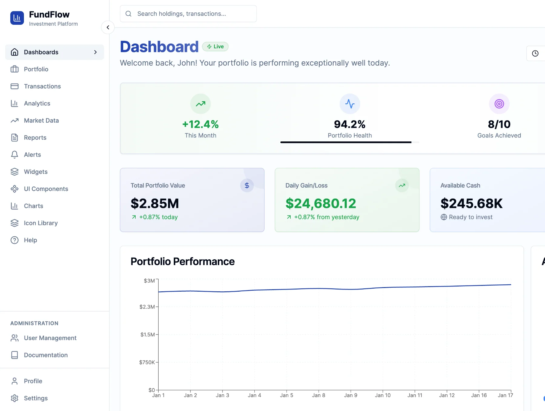FundFlow - Investment Platform UI Kit 6