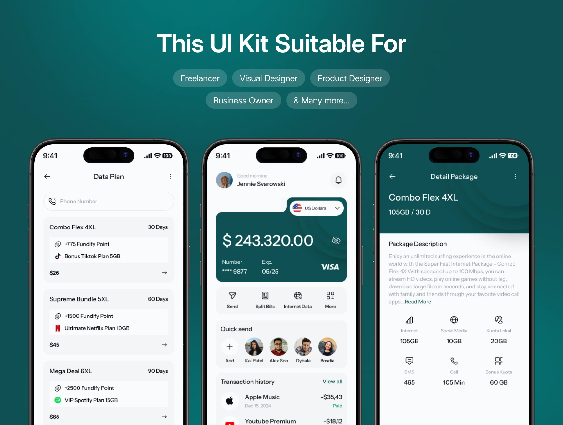 Fundify - E-Wallet Mobile App UI Kit 7