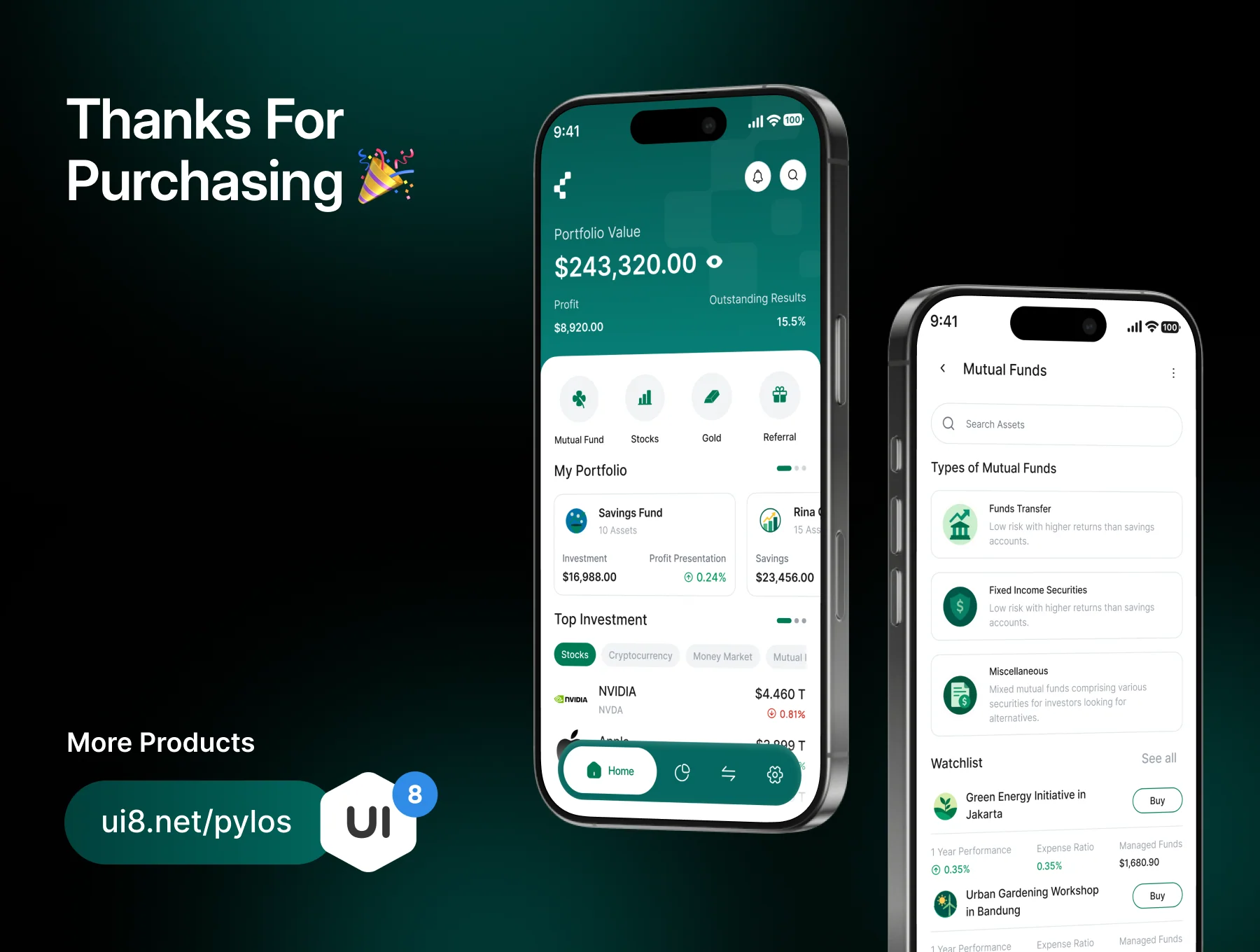 Fundly - AI Finance Investment Mobile UI Kit 8