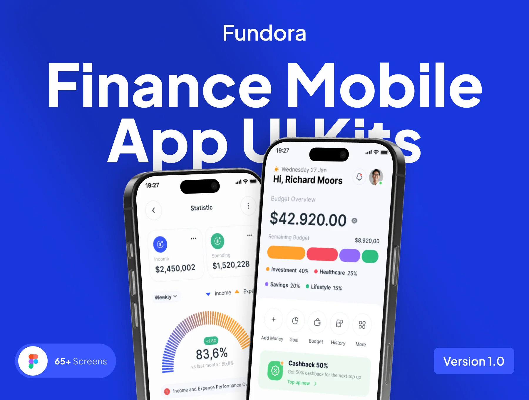 Fundora - Finance Mobile App UI Kits